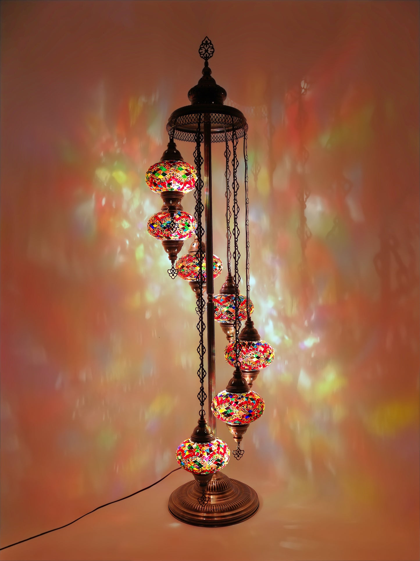 Turkish Mosaic Glass Floor Lamp