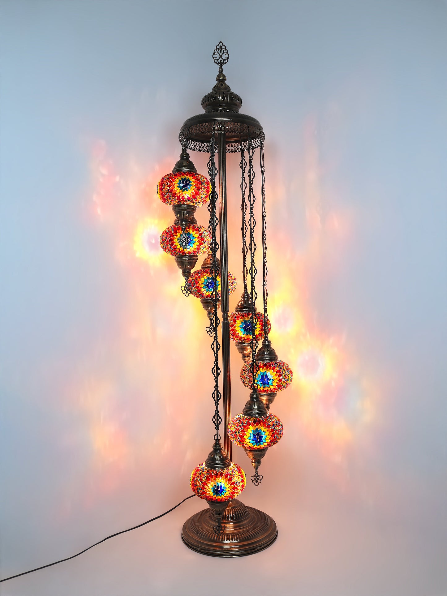 Turkish Mosaic Glass Floor Lamp