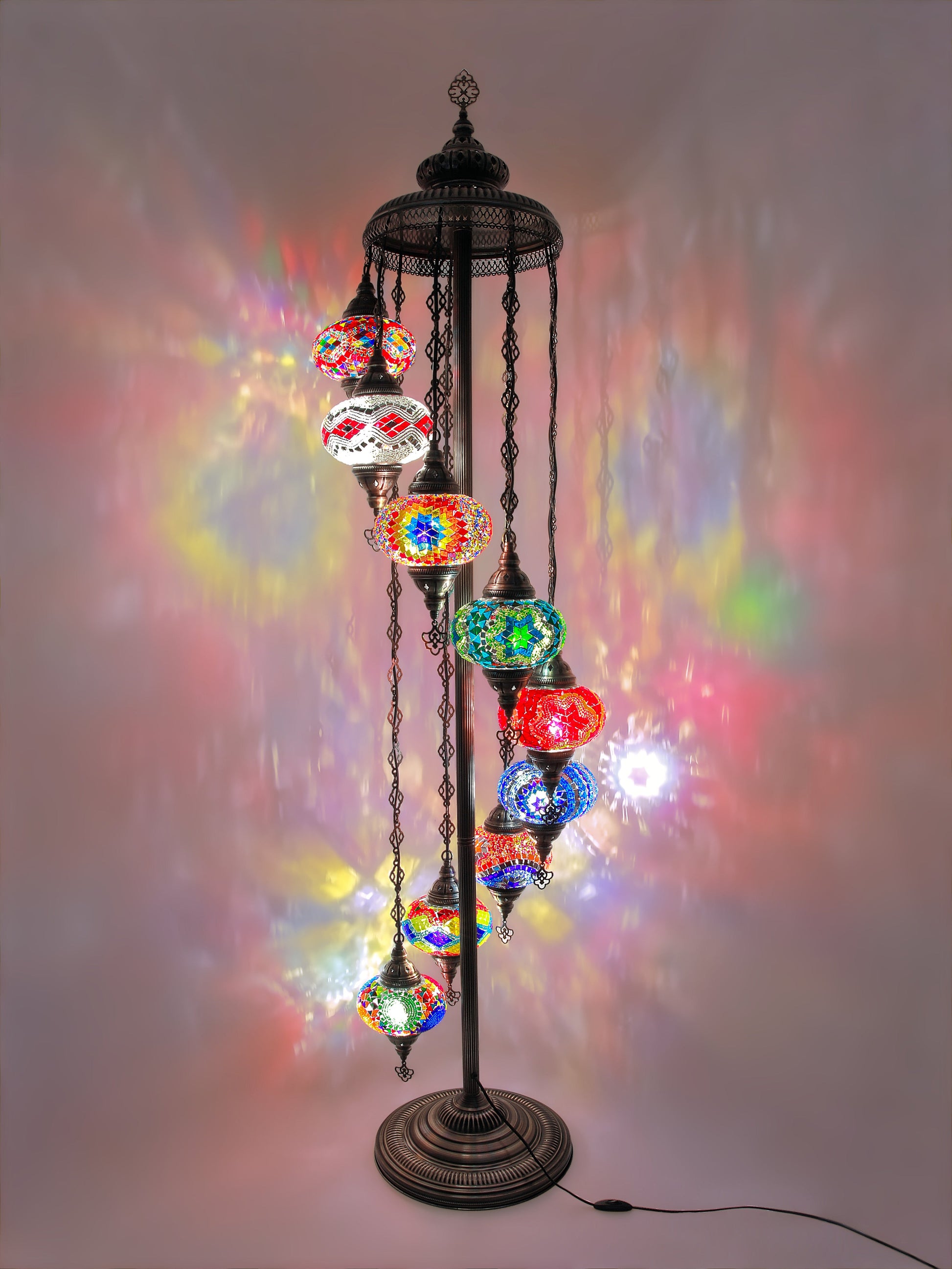 Turkish Mosaic Glass Floor Lamp