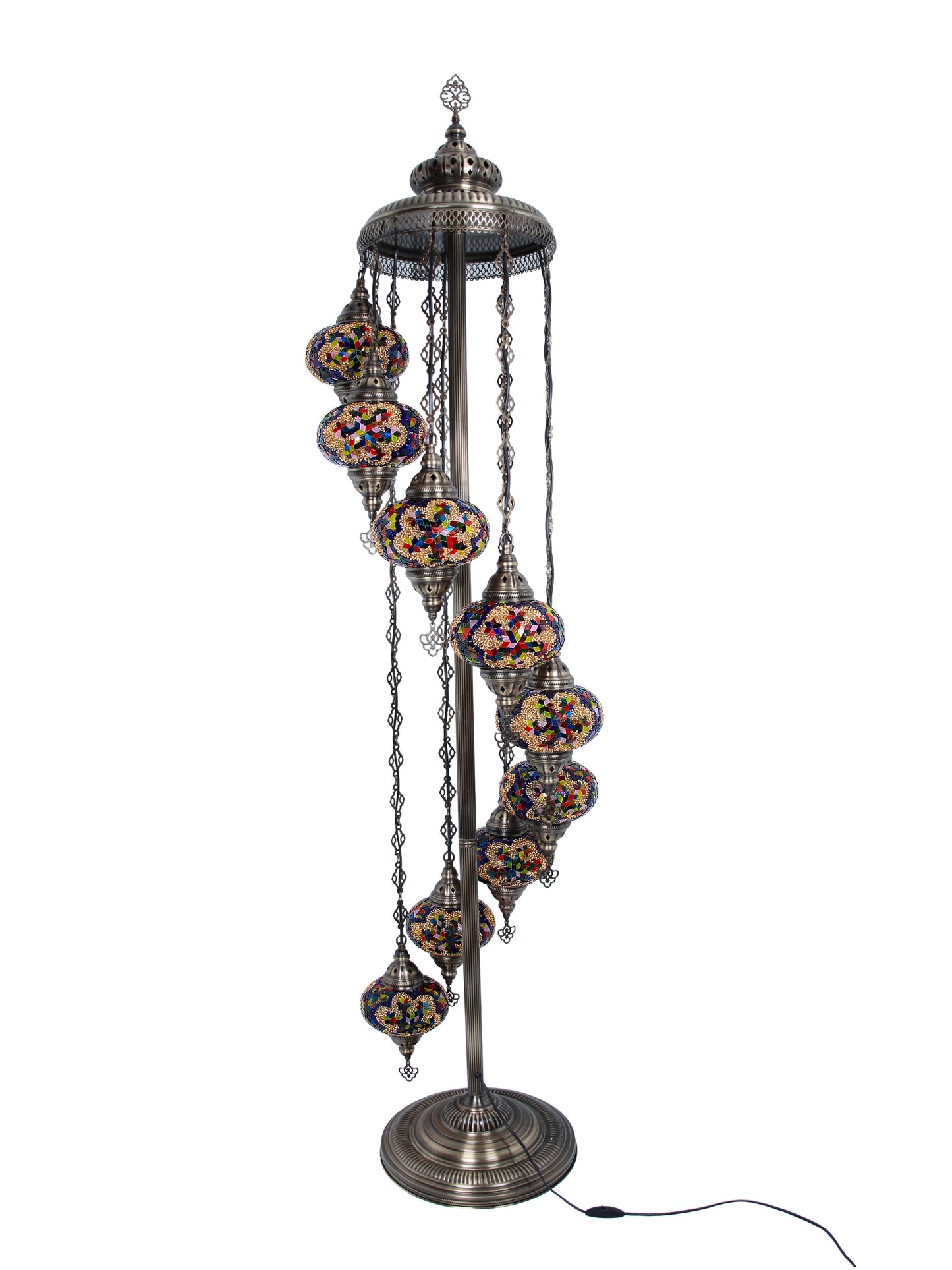 Turkish Mosaic Glass Floor Lamp