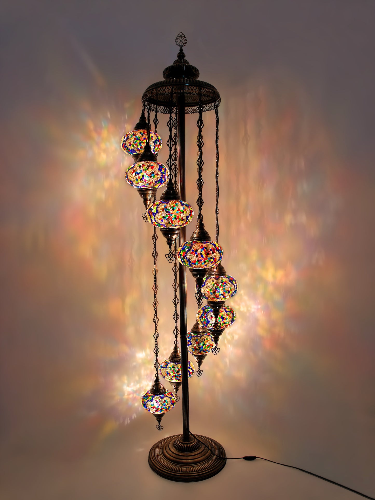 Turkish Mosaic Glass Floor Lamp