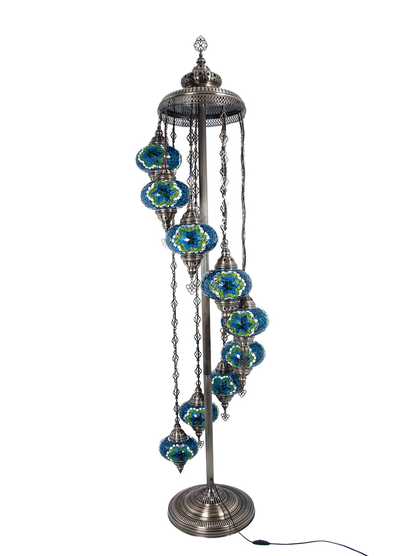 Turkish Mosaic Glass Floor Lamp