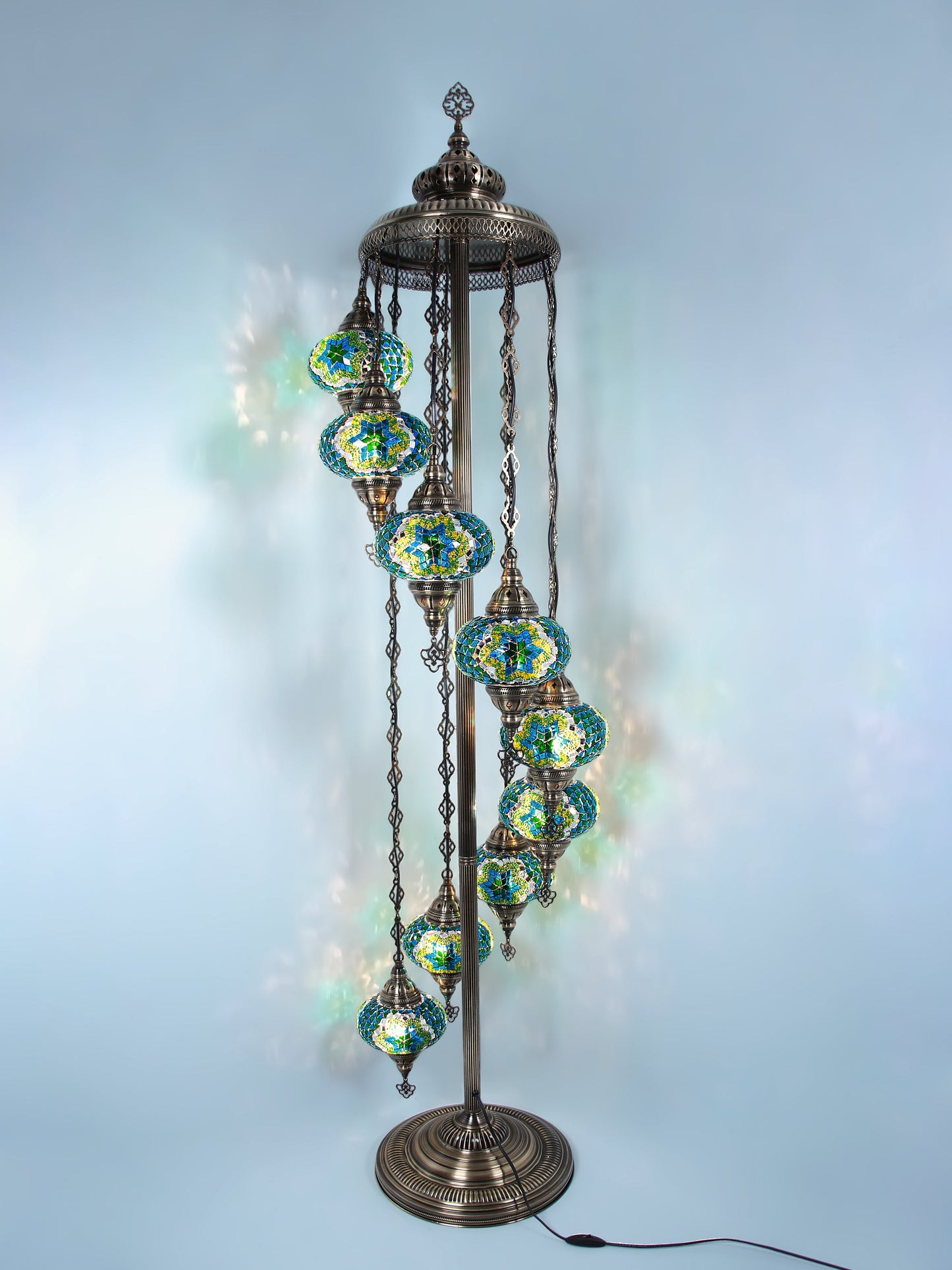 Turkish Mosaic Glass Floor Lamp