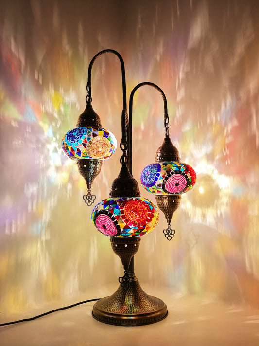 Turkish Mosaic Glass Table Lamp