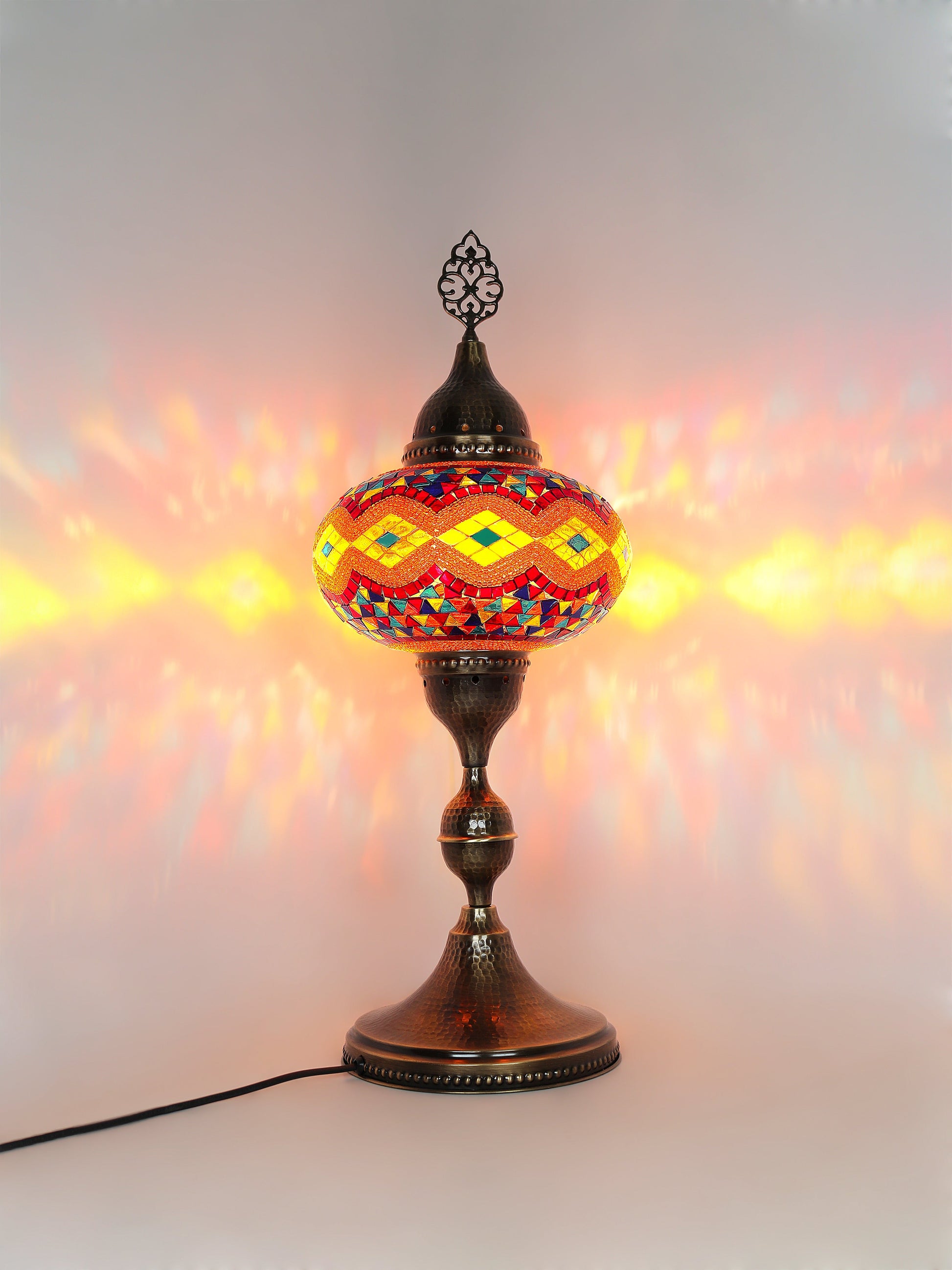 Turkish Mosaic Glass Table Lamp