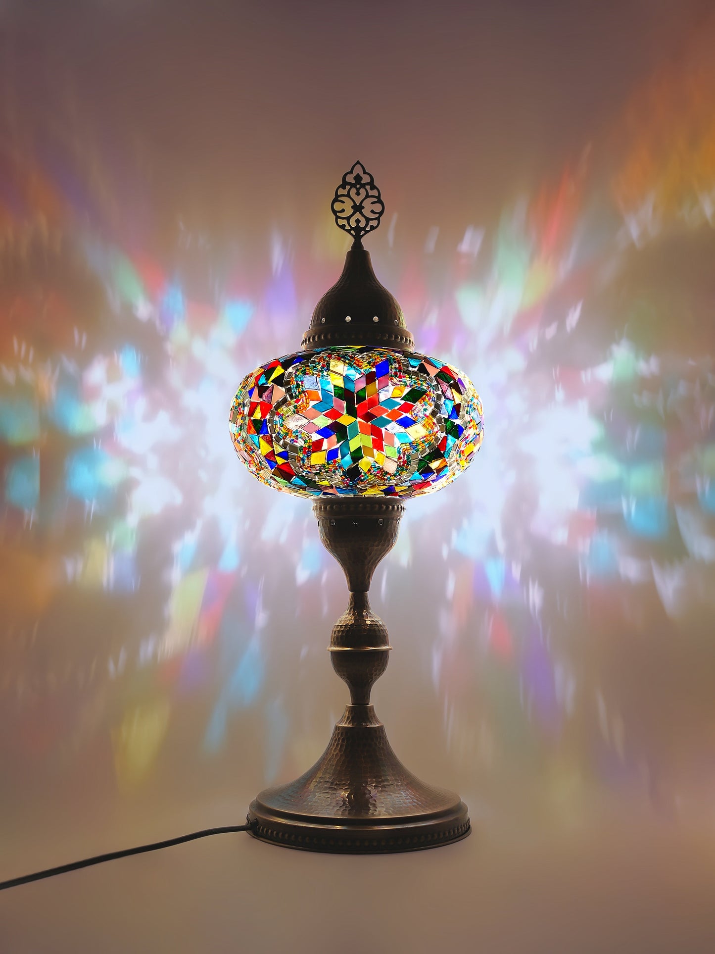 Turkish Mosaic Glass Table Lamp