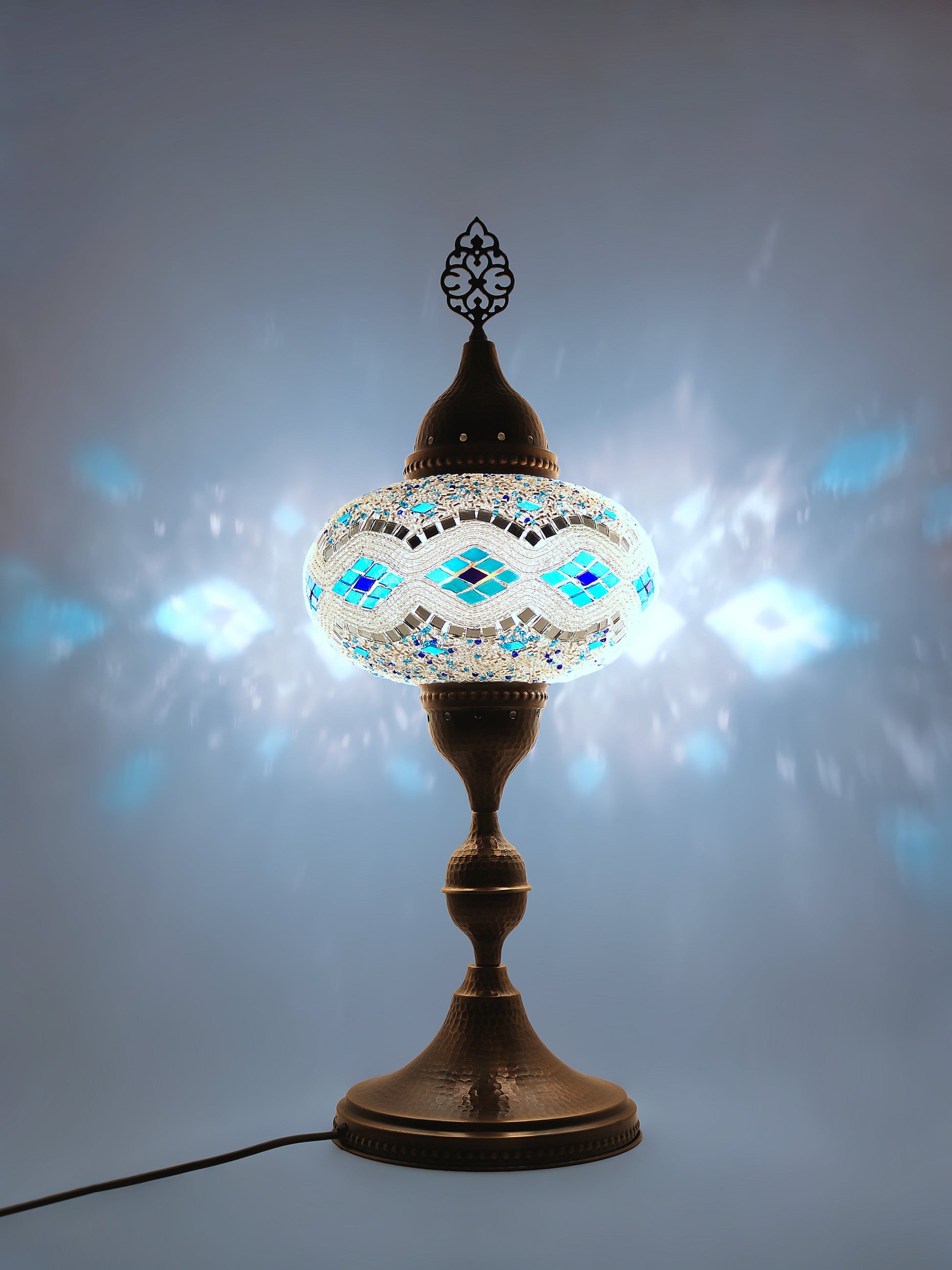 Turkish Mosaic Glass Table Lamp