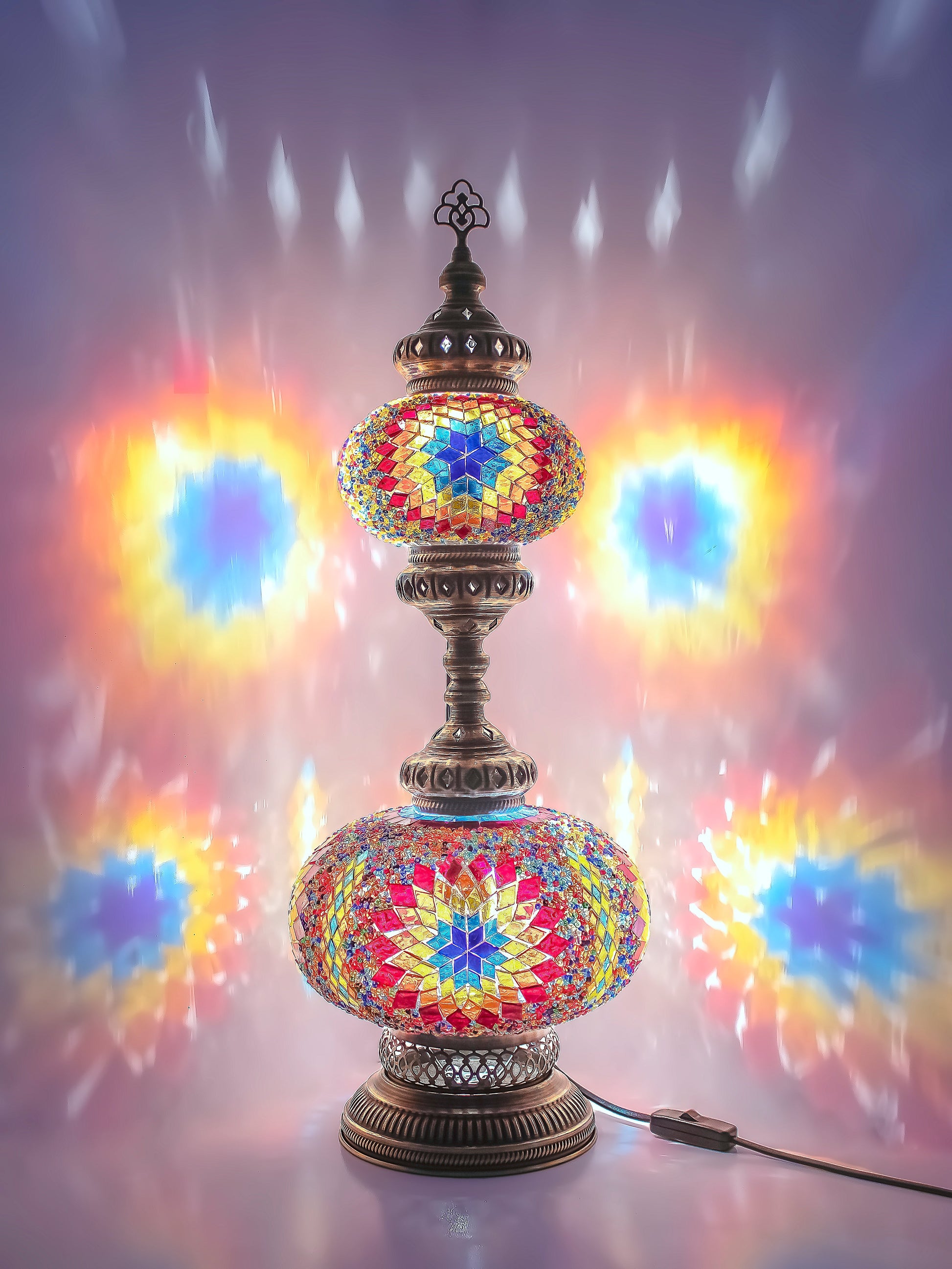 Ottoman Clear Glass Table Lamp