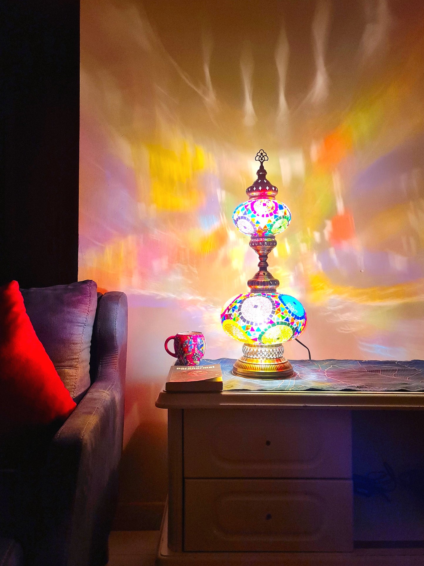 Turkish Mosaic Glass Table Light