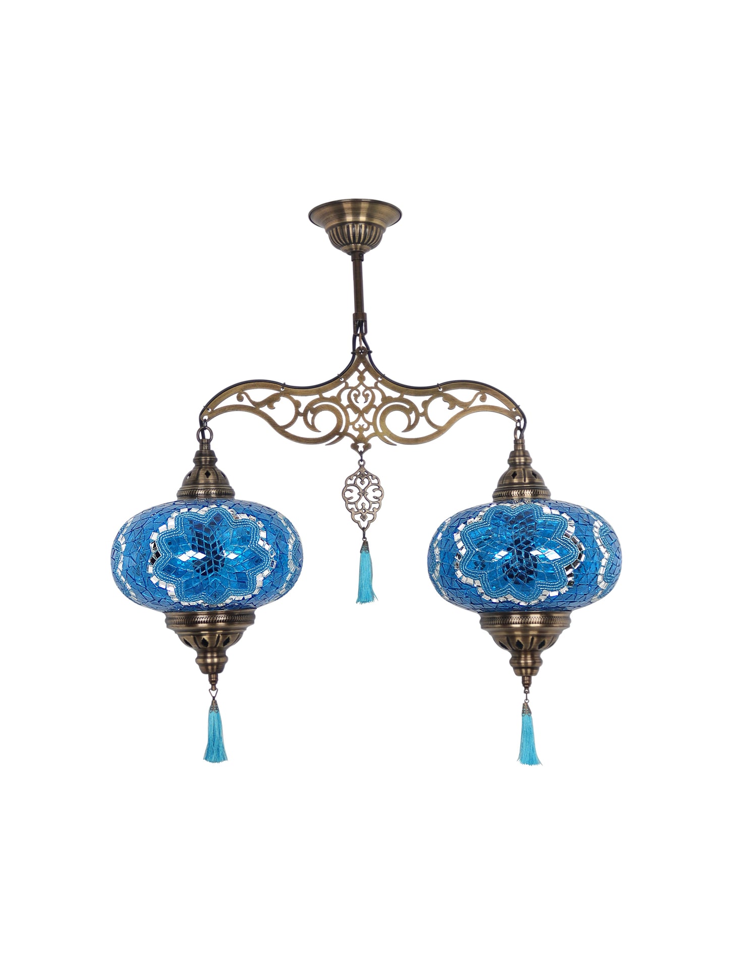 Turkish Mosaic Glass Chandelier Lamp