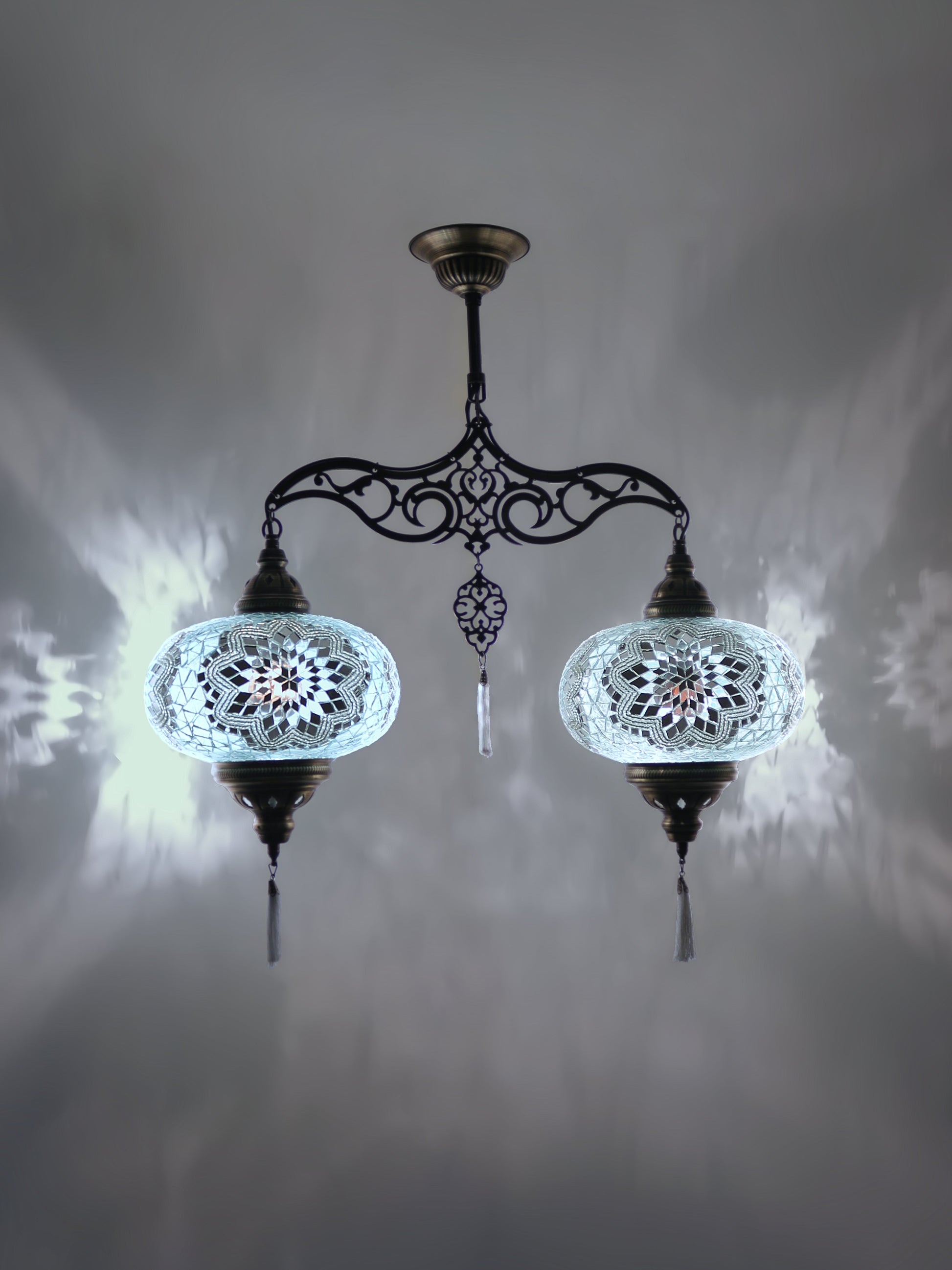 Turkish Mosaic Glass Chandelier