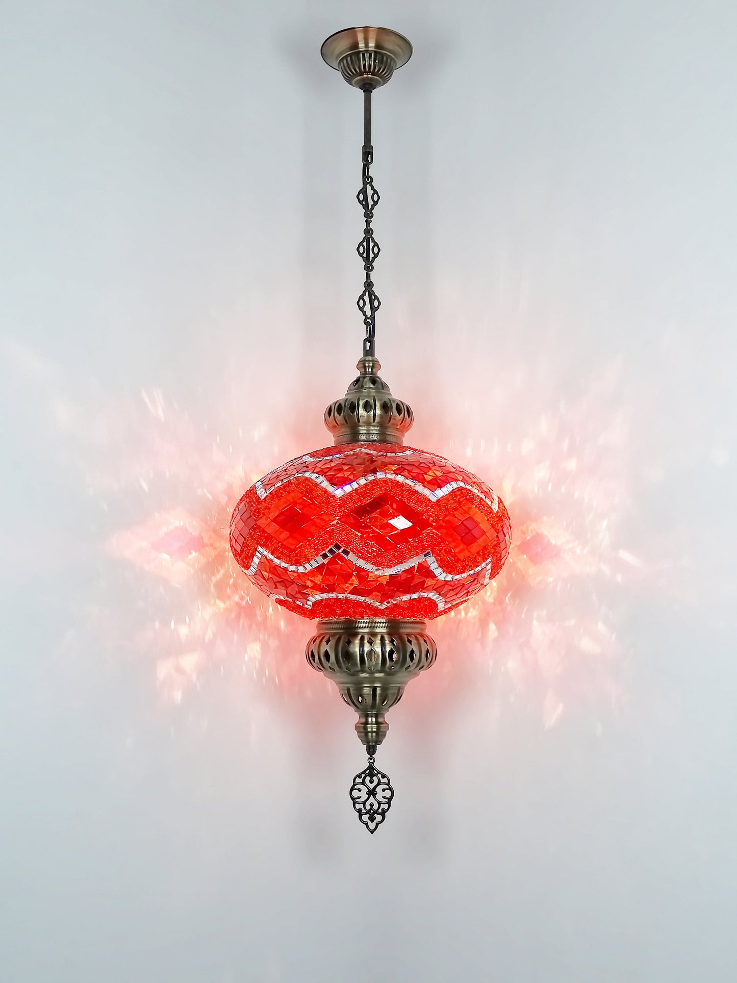 Turkish Mosaic Glass Hanging Light