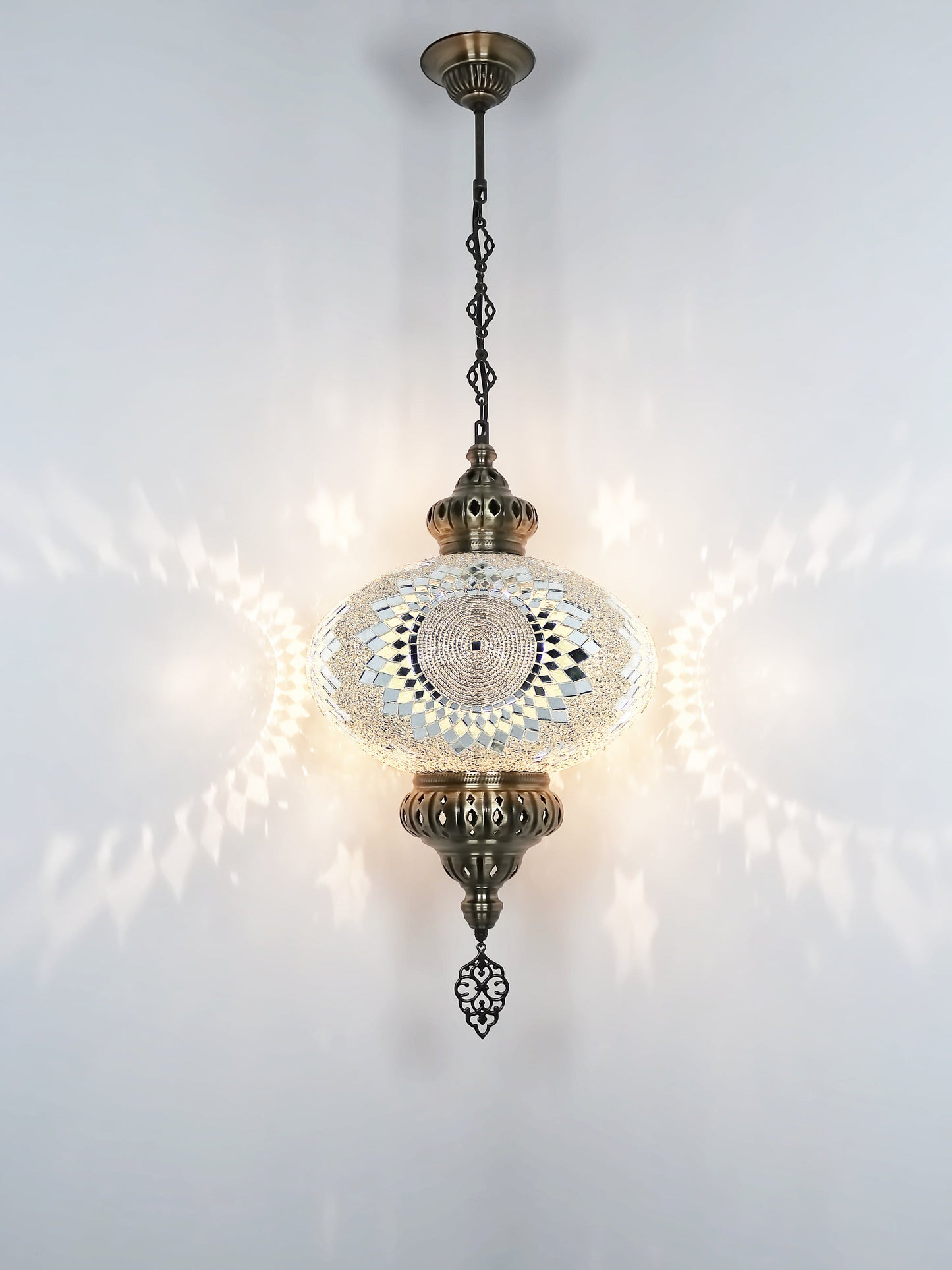 Turkish Mosaic Glass Hanging Light