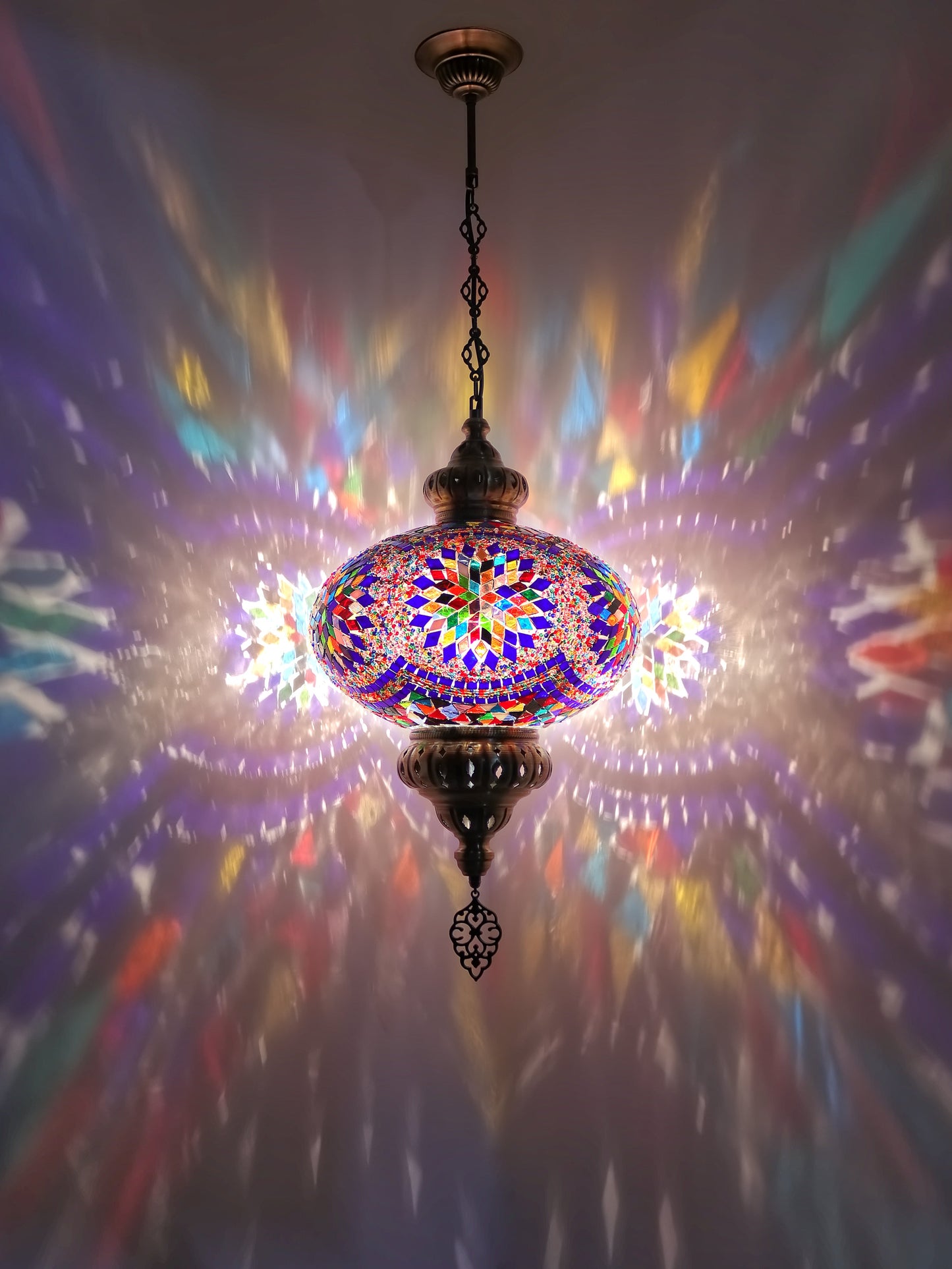 Turkish Mosaic Glass Hanging Lights