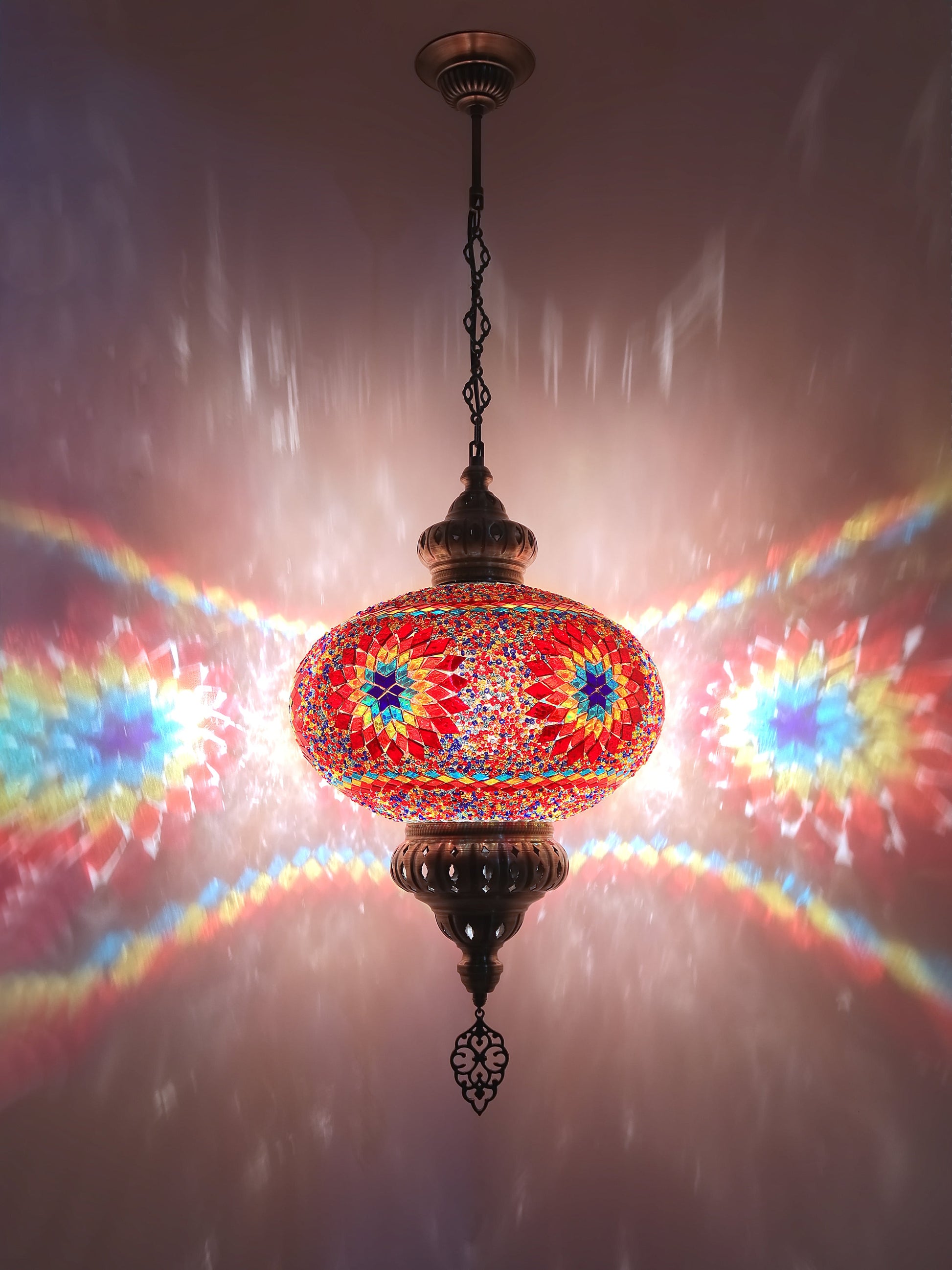 Turkish Mosaic Glass Hanging Lights