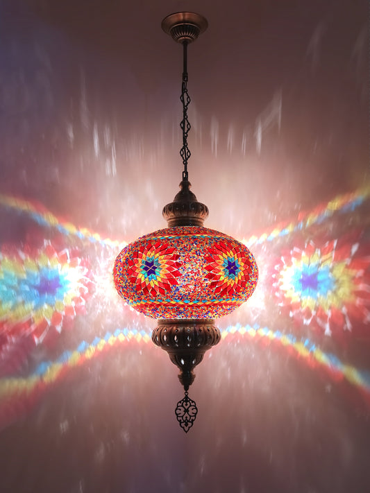 Turkish Mosaic Glass Hanging Lights