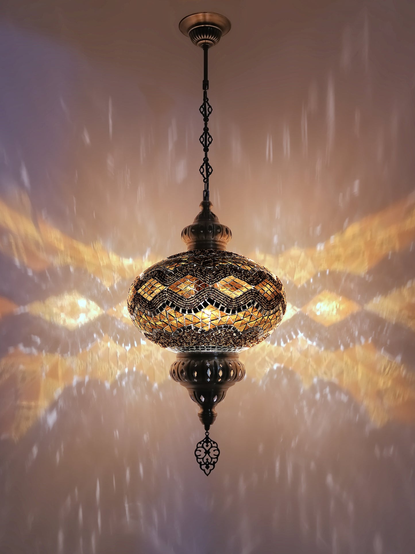 Turkish Mosaic Glass Hanging Lights