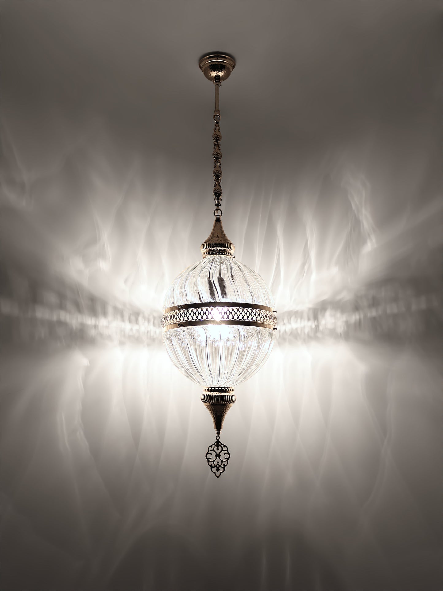 Ottoman Clear Glass Hanging Lights