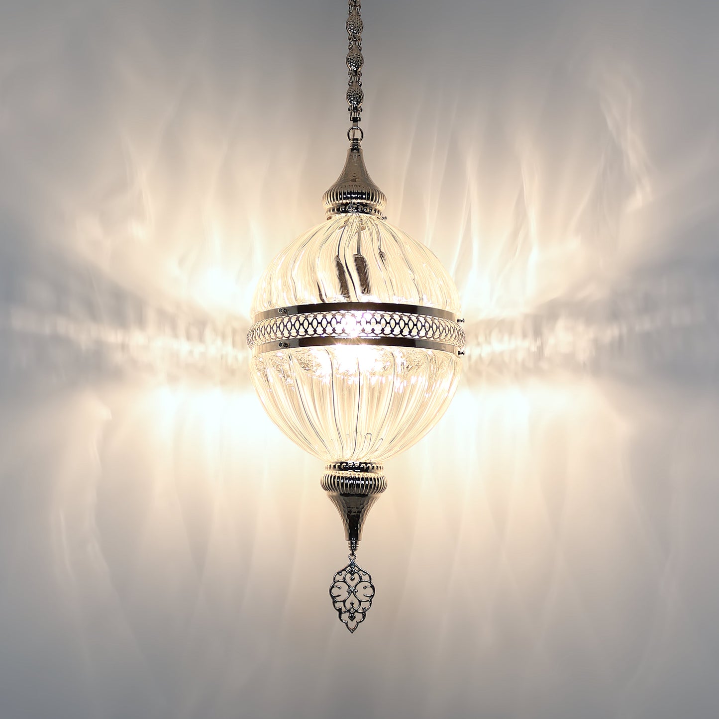 Ottoman Clear Glass Hanging Lights