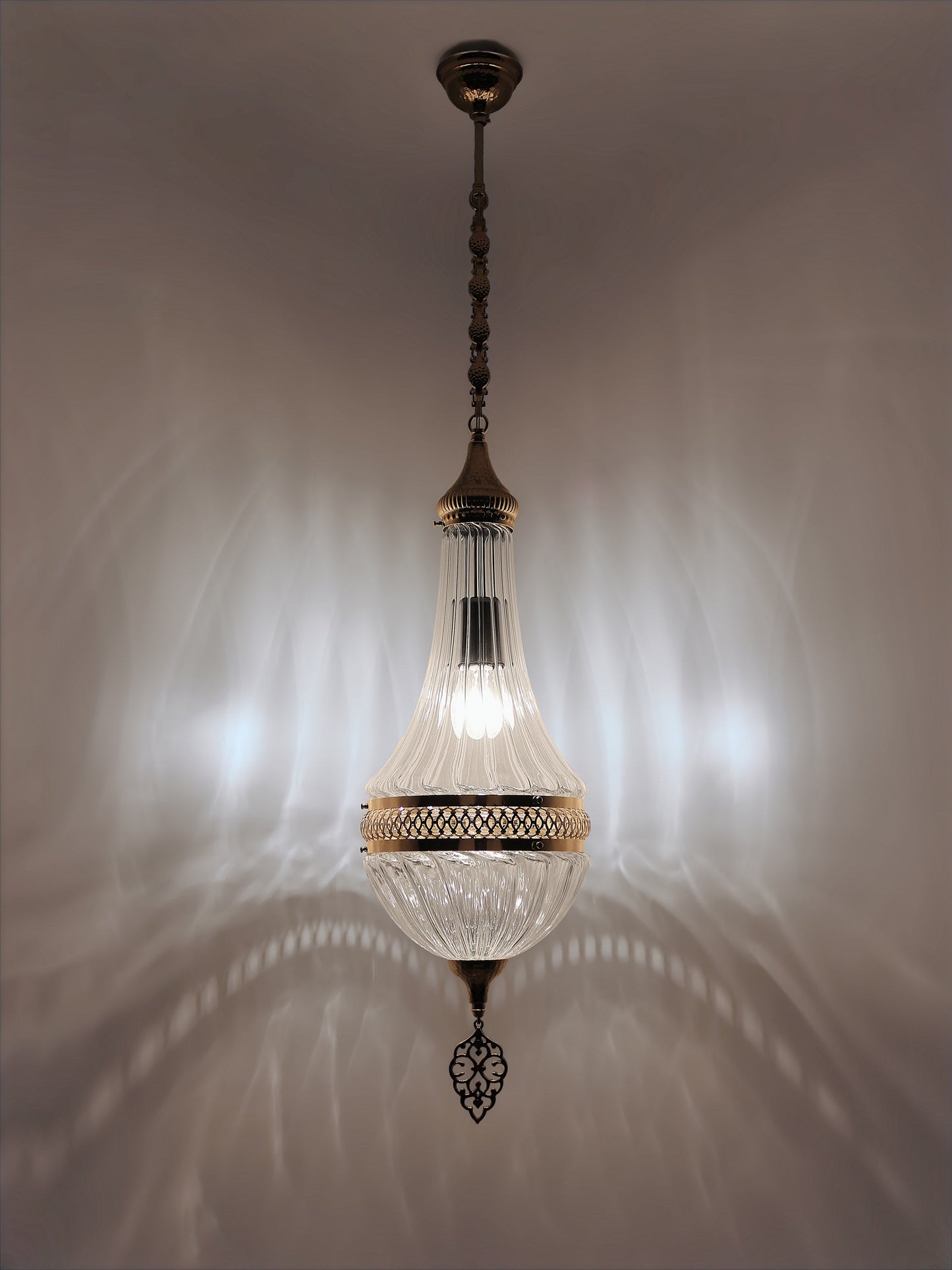 Ottoman Clear Glass Hanging Lights