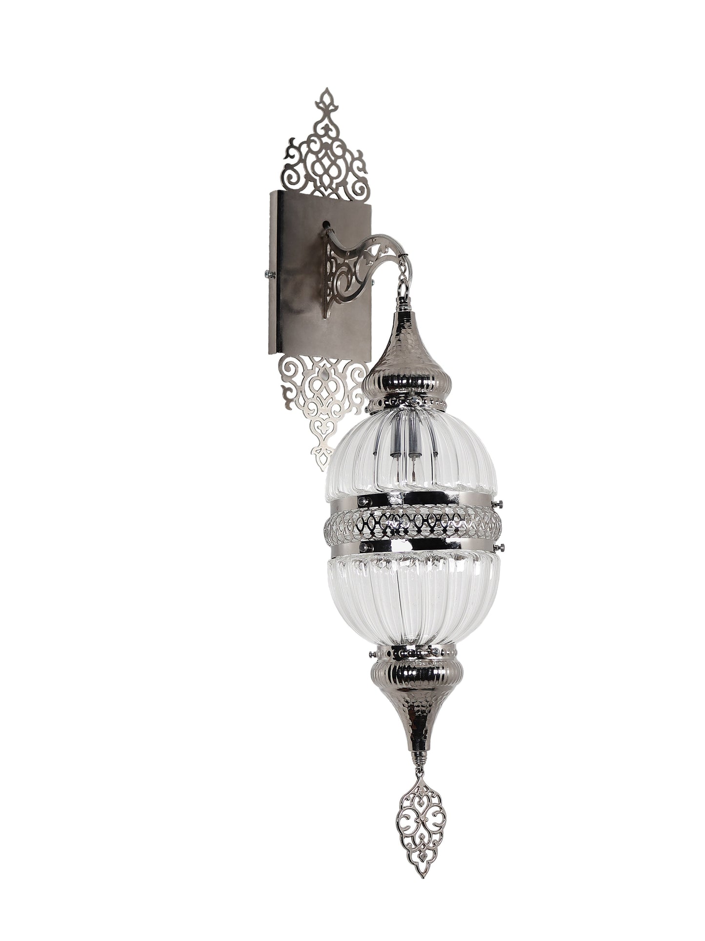 Ottoman Clear Glass Sconce Light