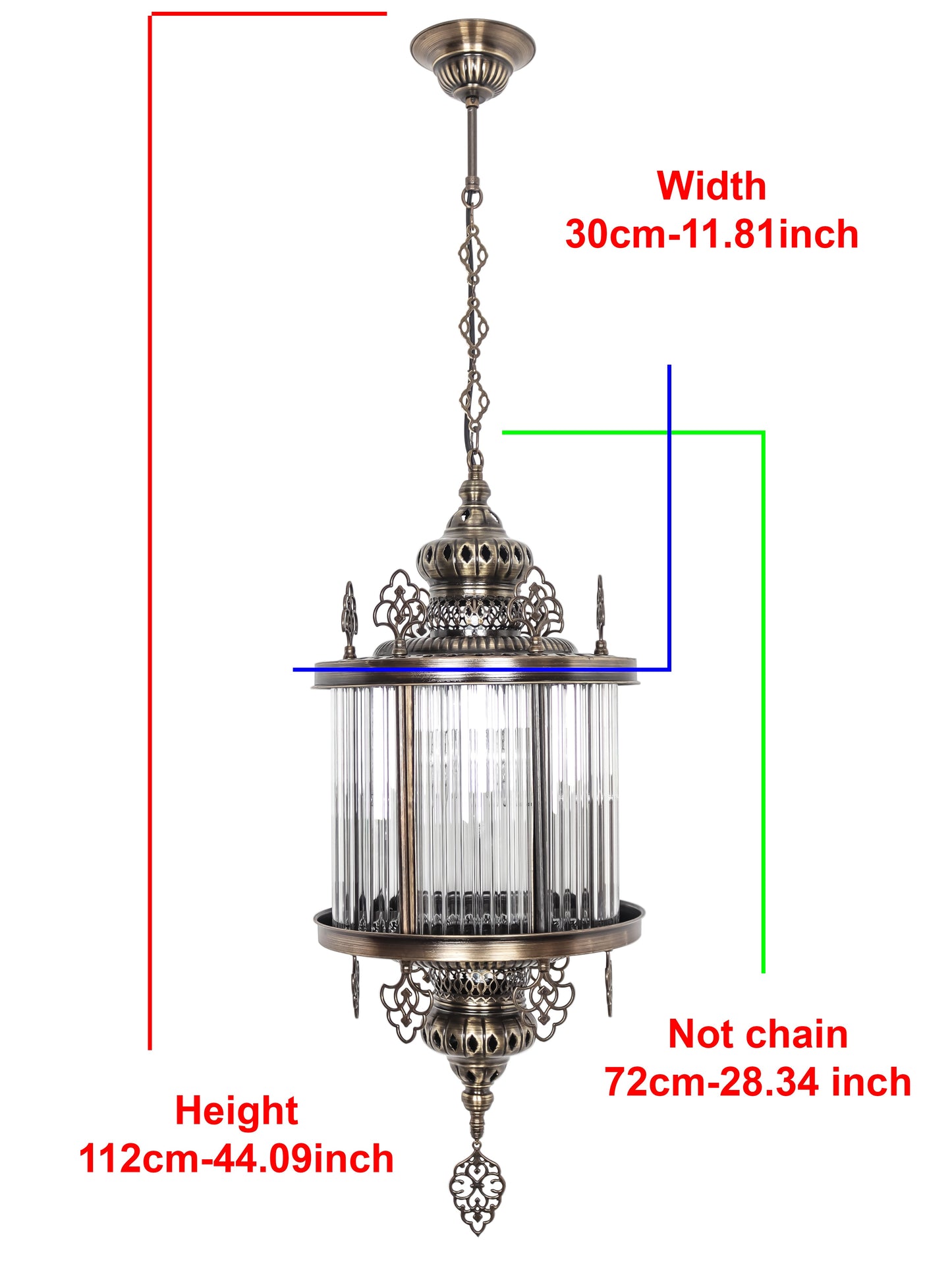 Ottoman Clear Glass Hanging Lights