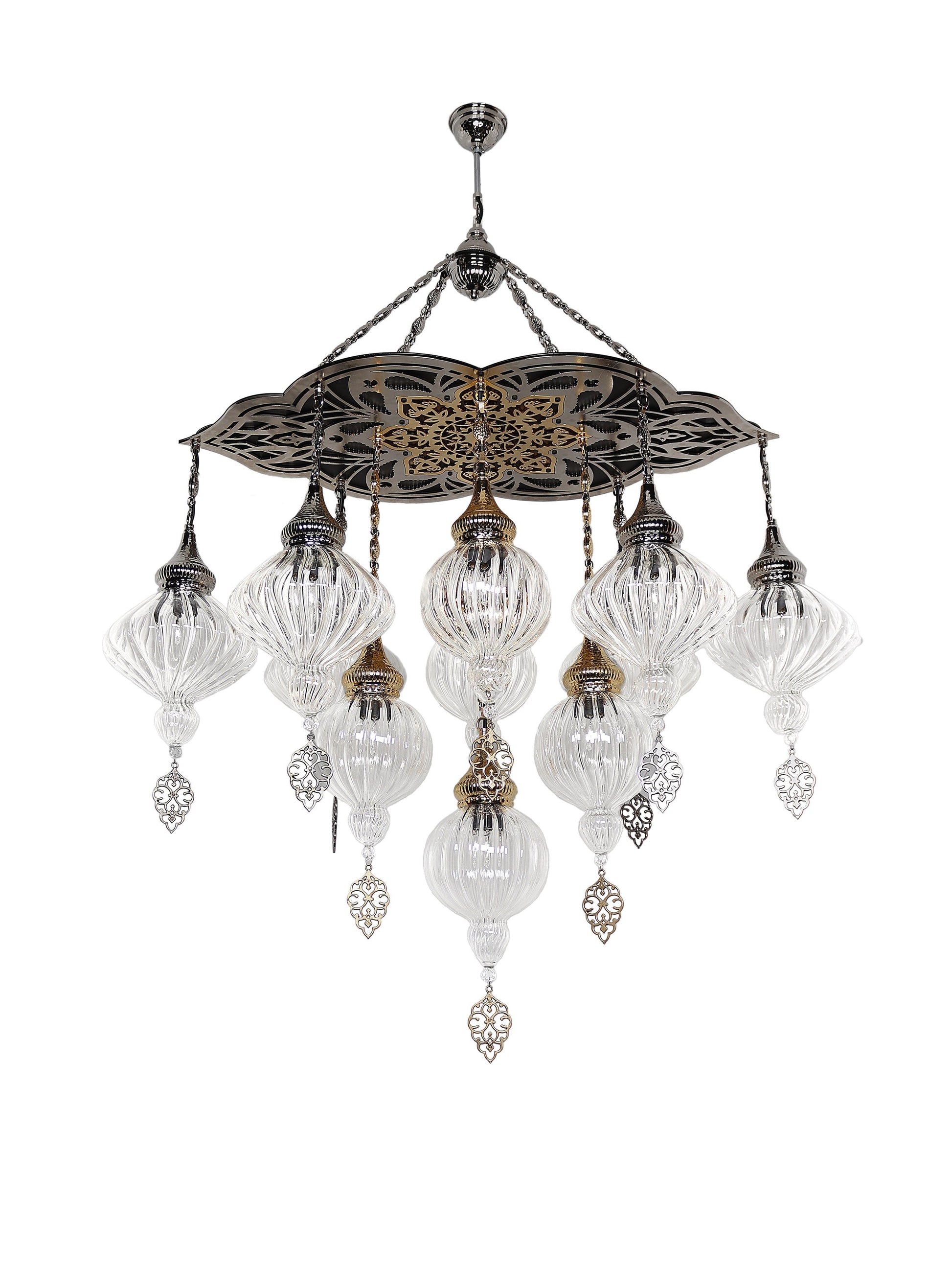 Ottoman Clear Glass Chandelier