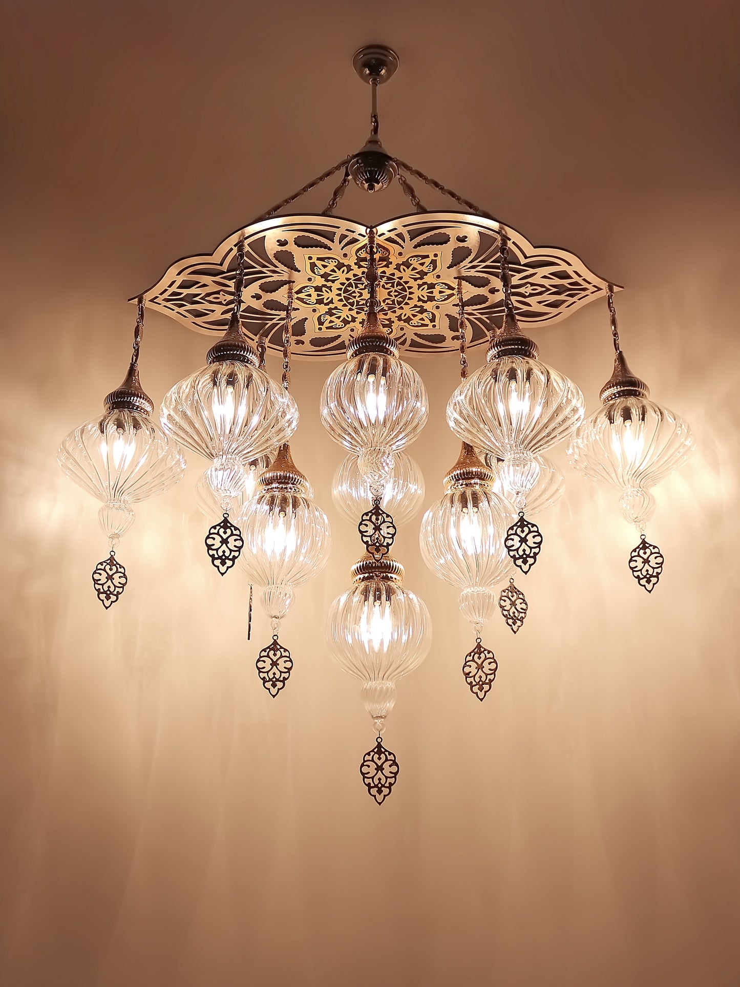 Ottoman Clear Glass Chandelier
