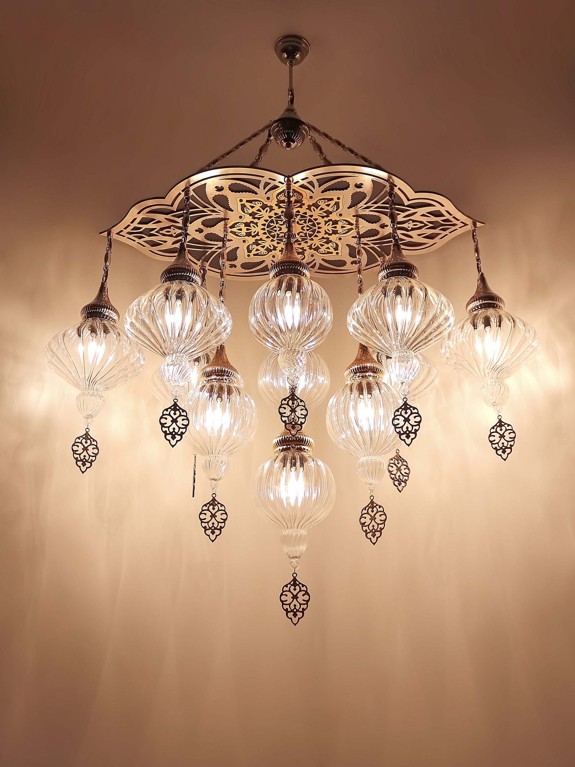 Ottoman Clear Glass Chandelier