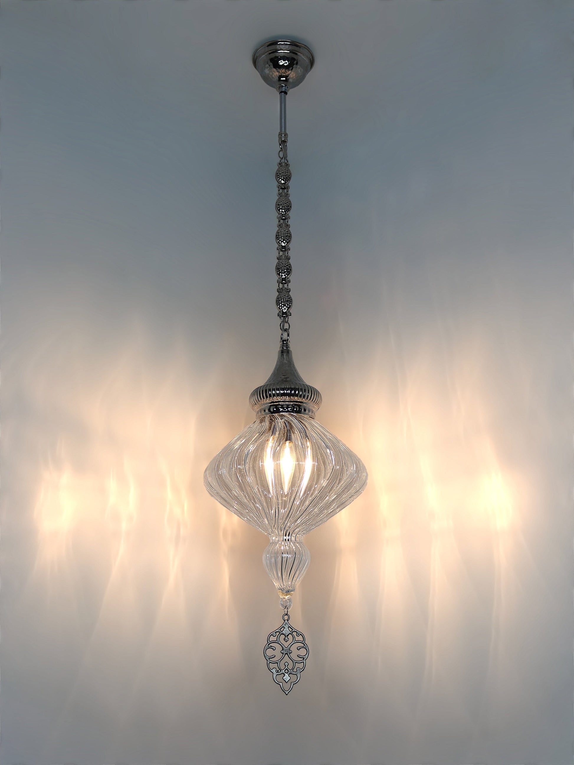 Ottoman Clear Glass Hanging Lights