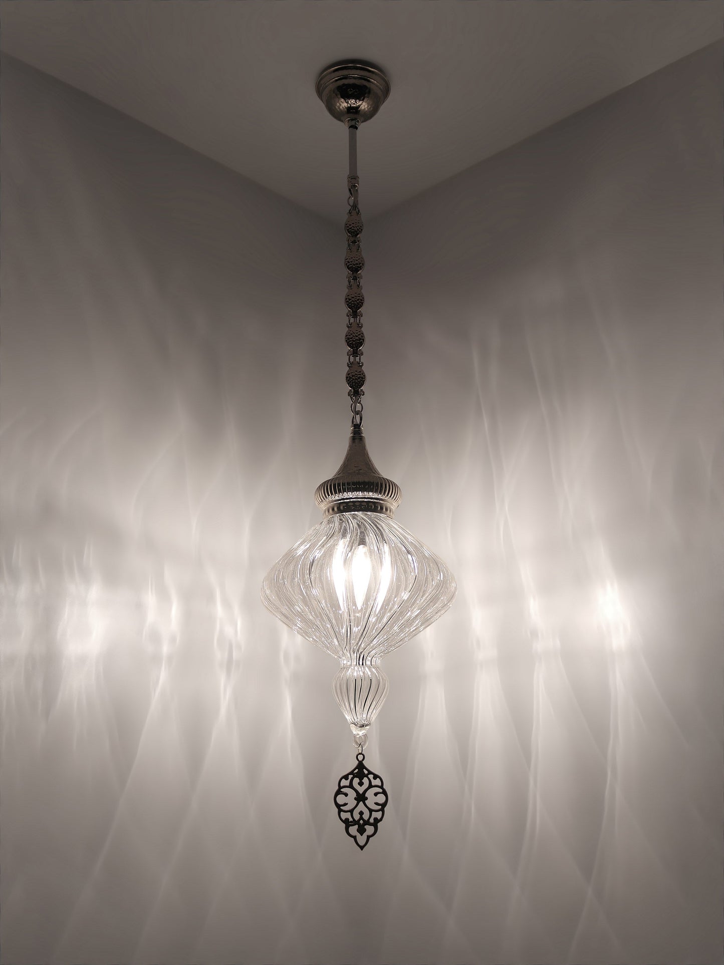 Ottoman Clear Glass Hanging Lights