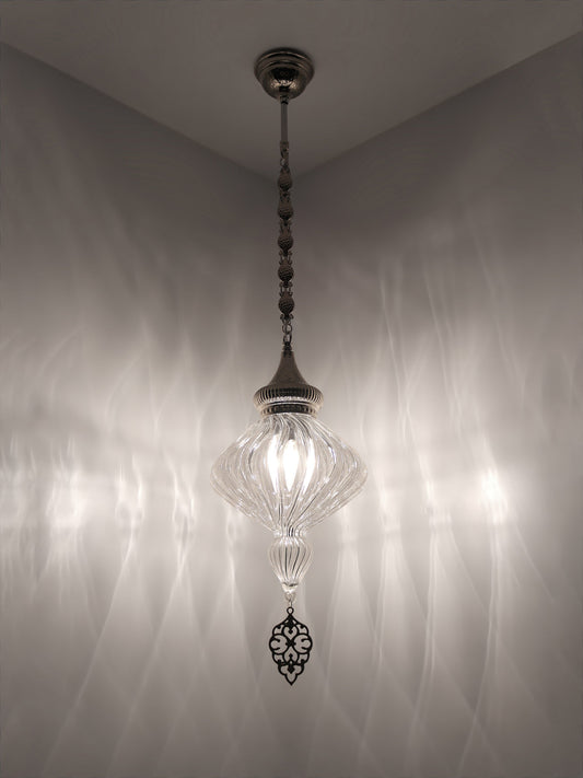 Ottoman Clear Glass Hanging Lights