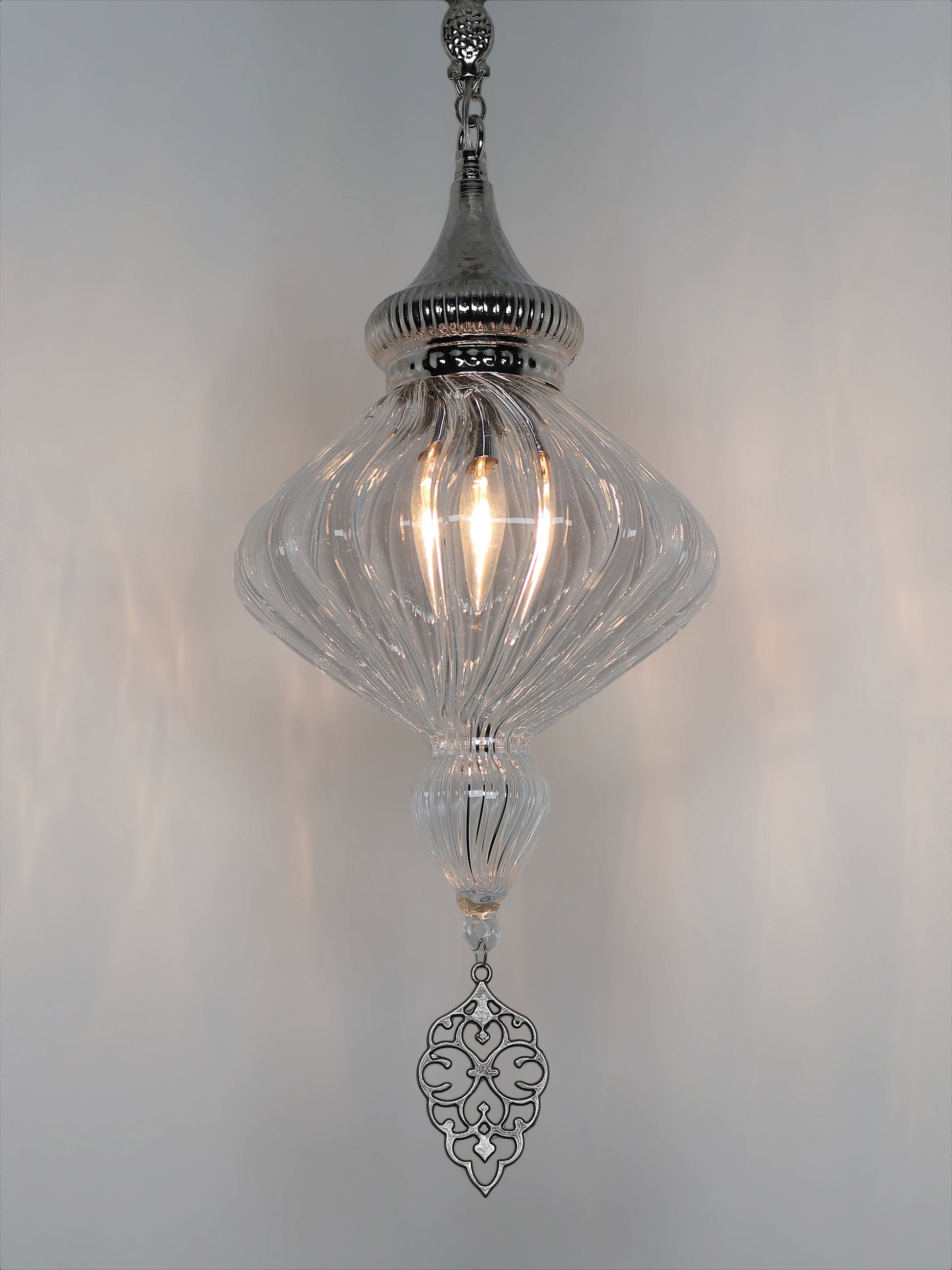 Ottoman Clear Glass Hanging Lights