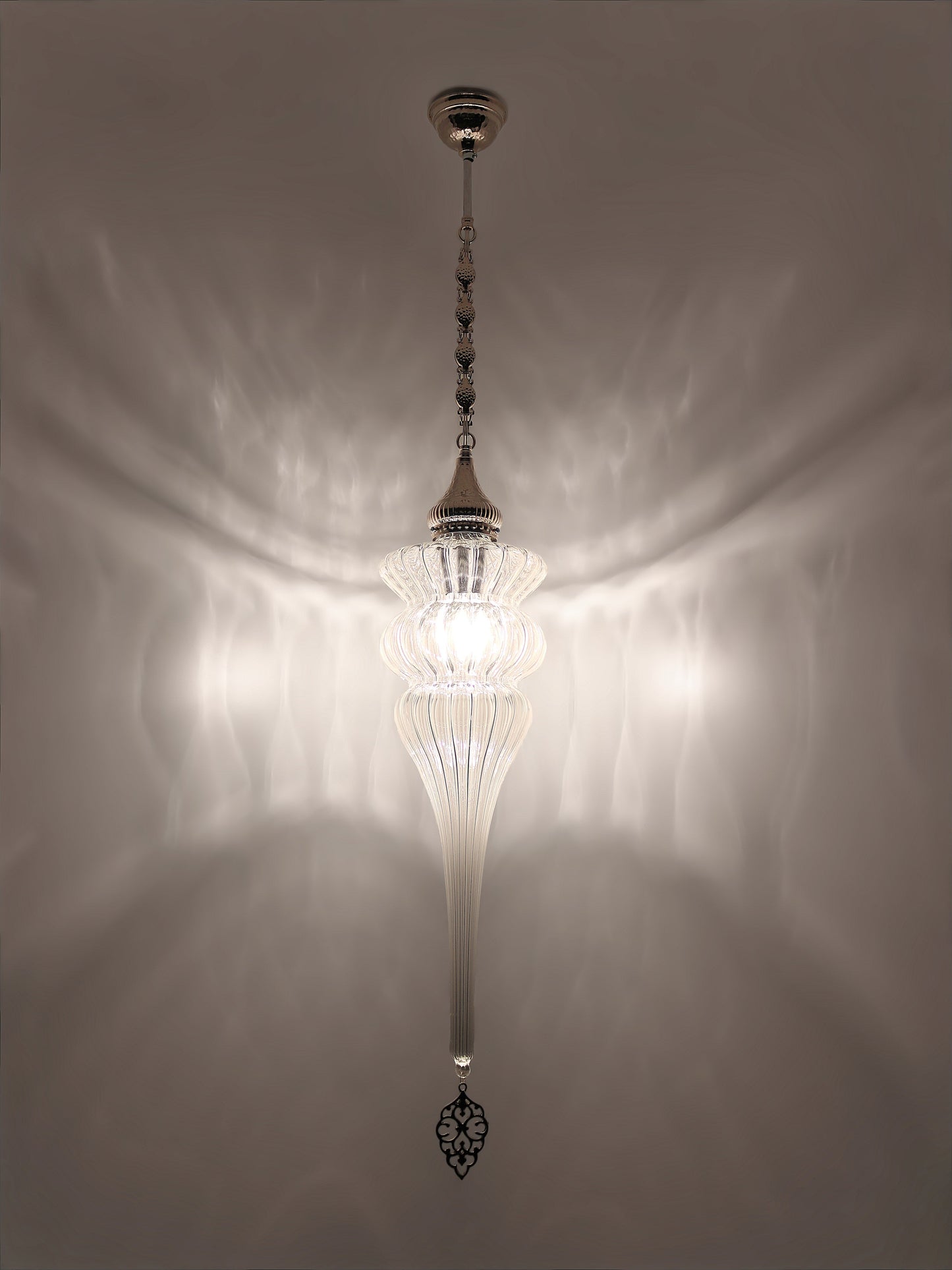 Ottoman Clear Glass Hanging Lights