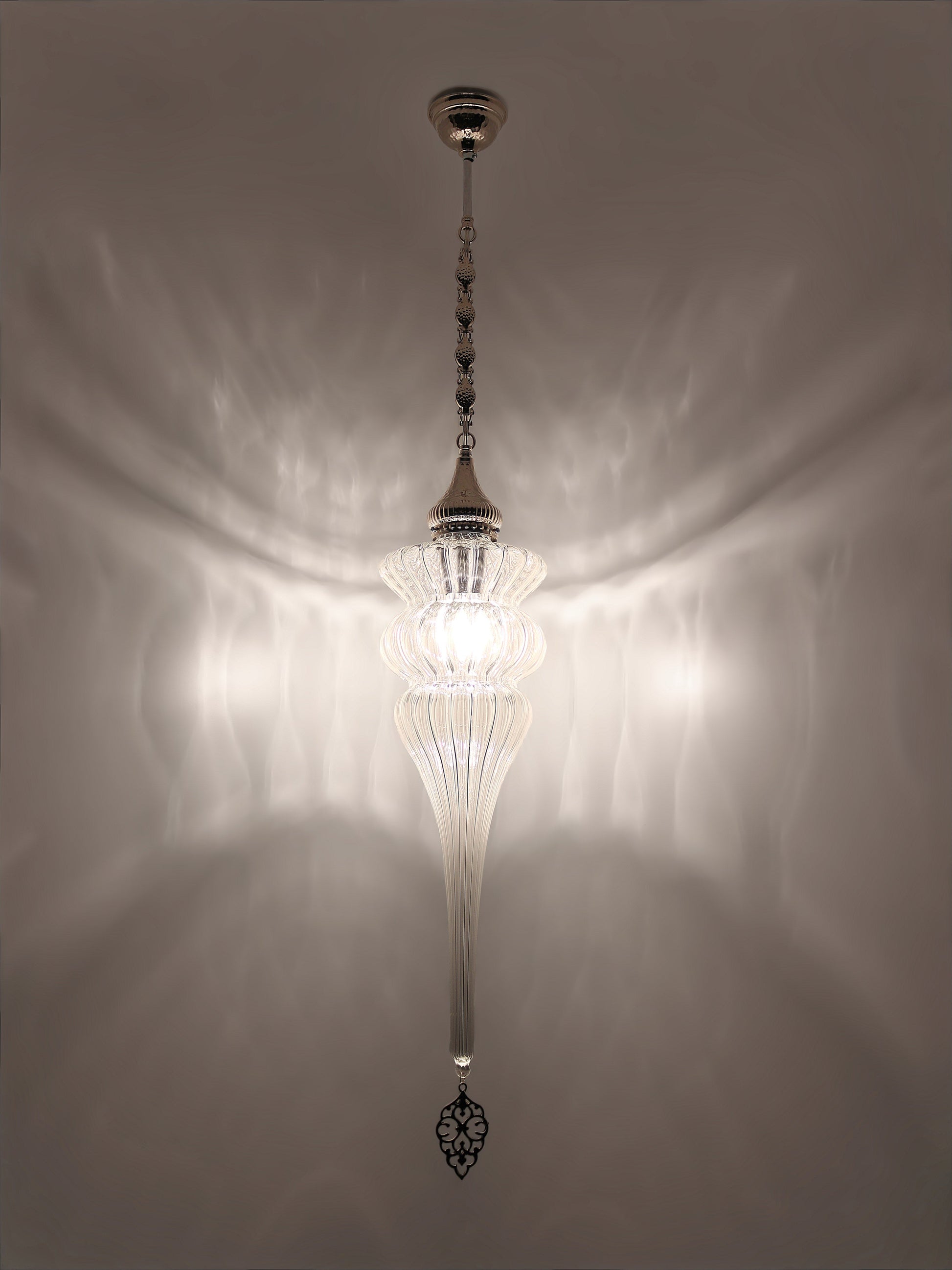 Ottoman Clear Glass Hanging Lights