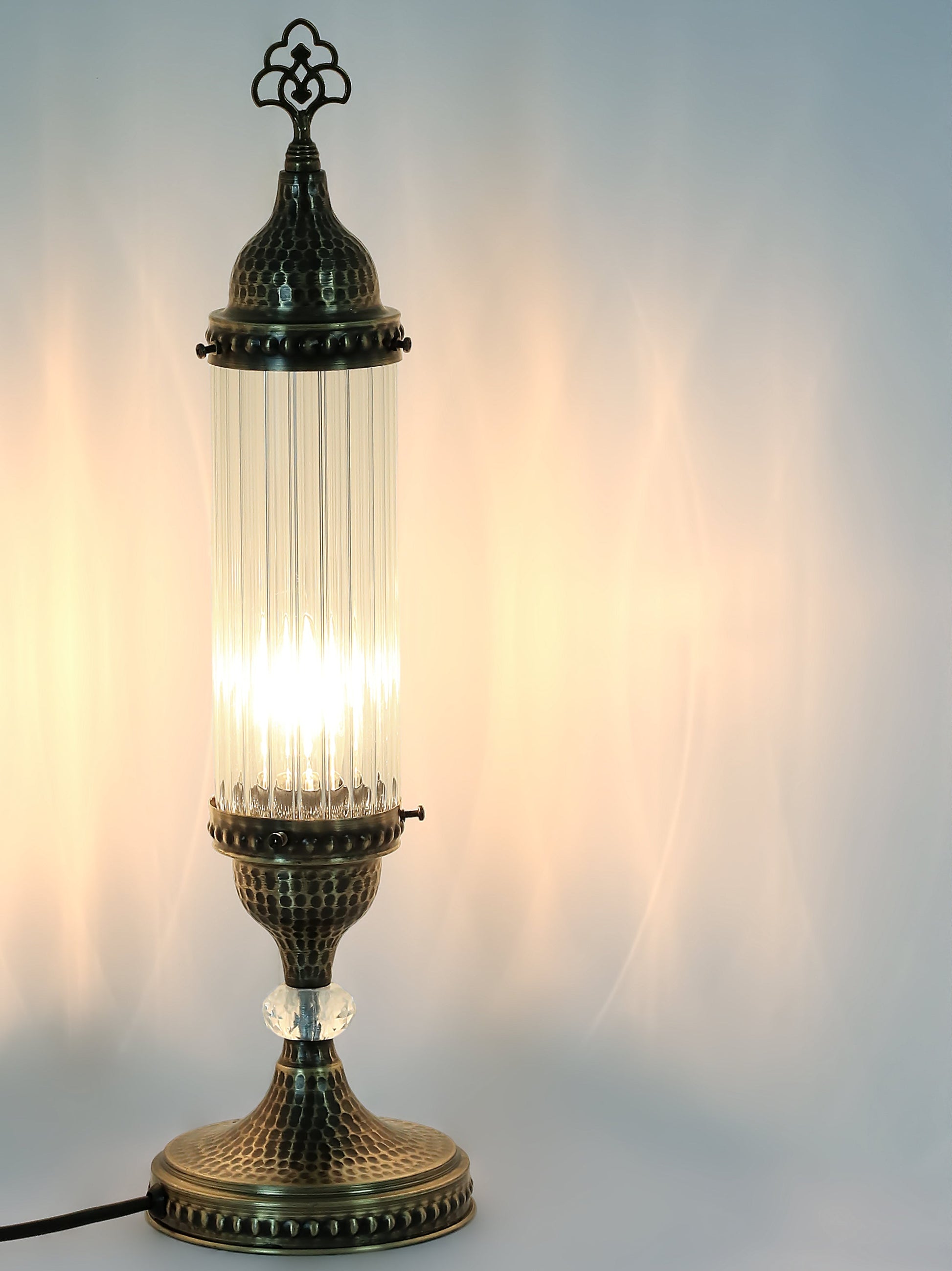 Ottoman Clear Glass Table Lamp