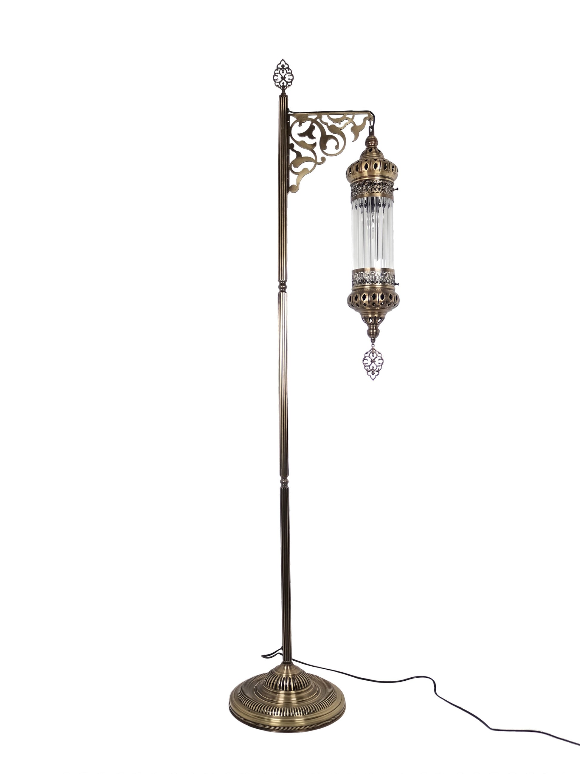 Ottoman Clear Glass Floor Lamp