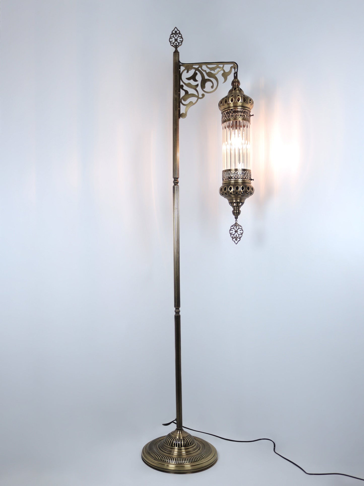 Ottoman Clear Glass Floor Lamp