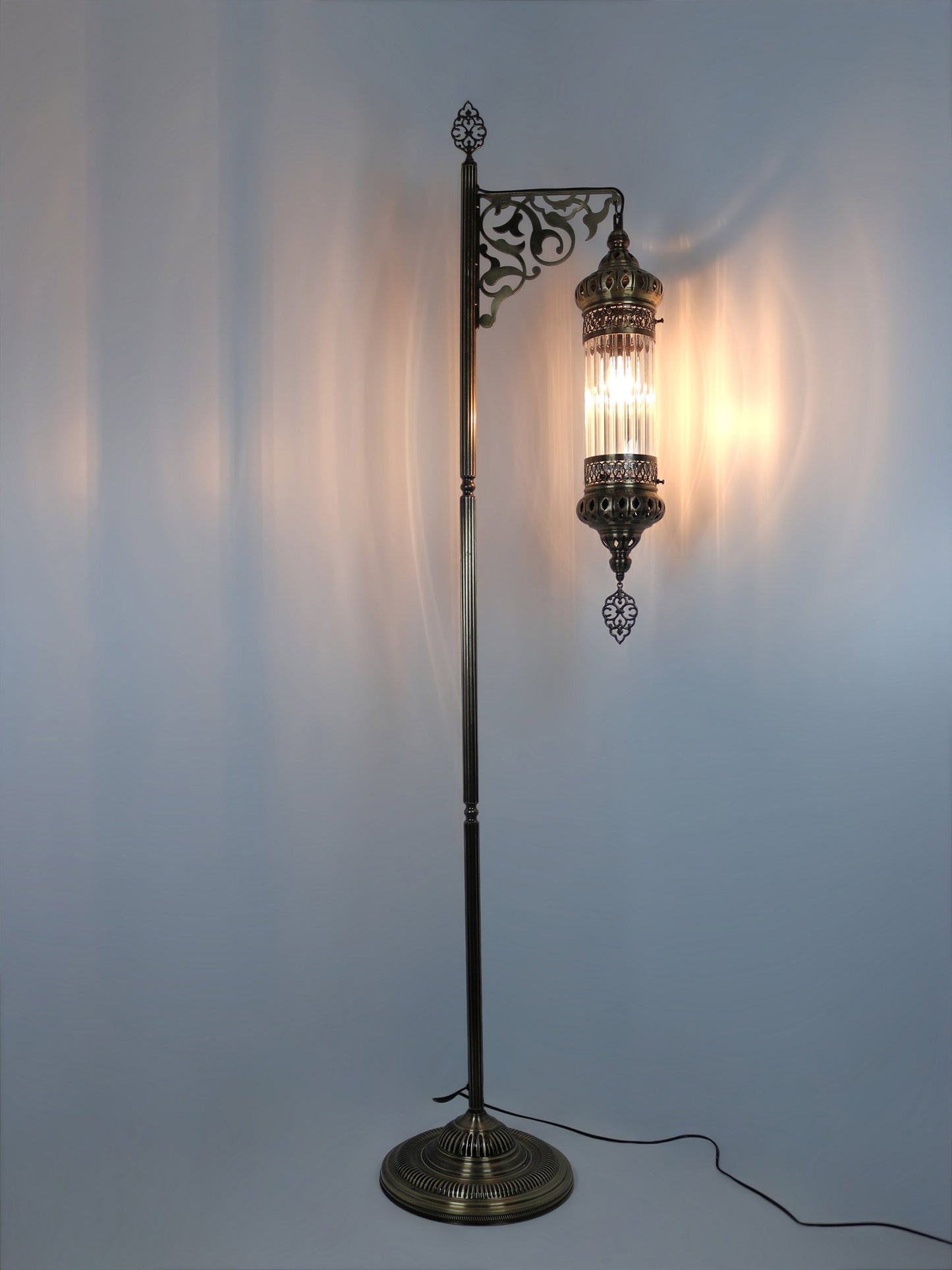 Ottoman Clear Glass Floor Lamp