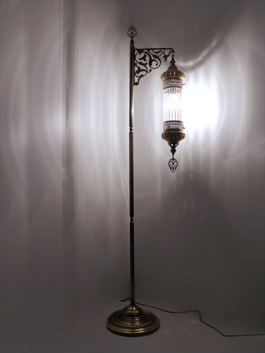 Ottoman Clear Glass Floor Lamp