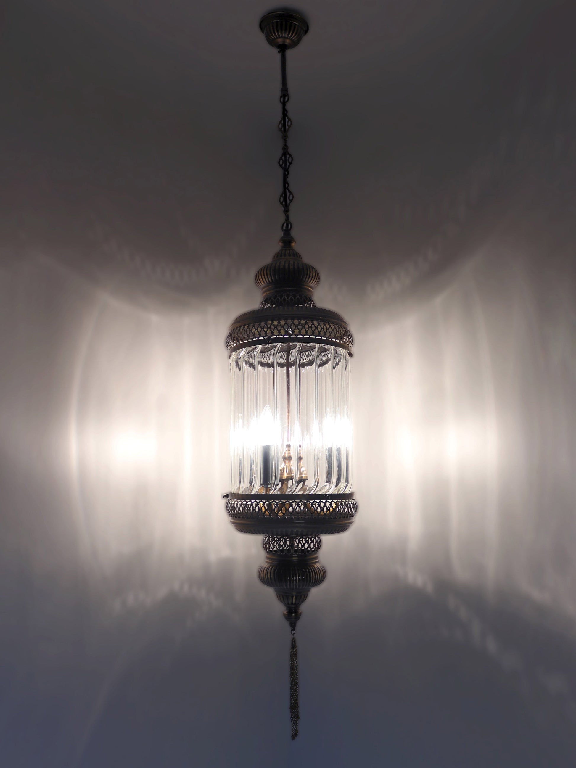 Ottoman Clear Glass Hanging Lights