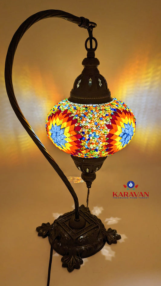 Turkish Floor Lamp Handmade Glass Mosaic