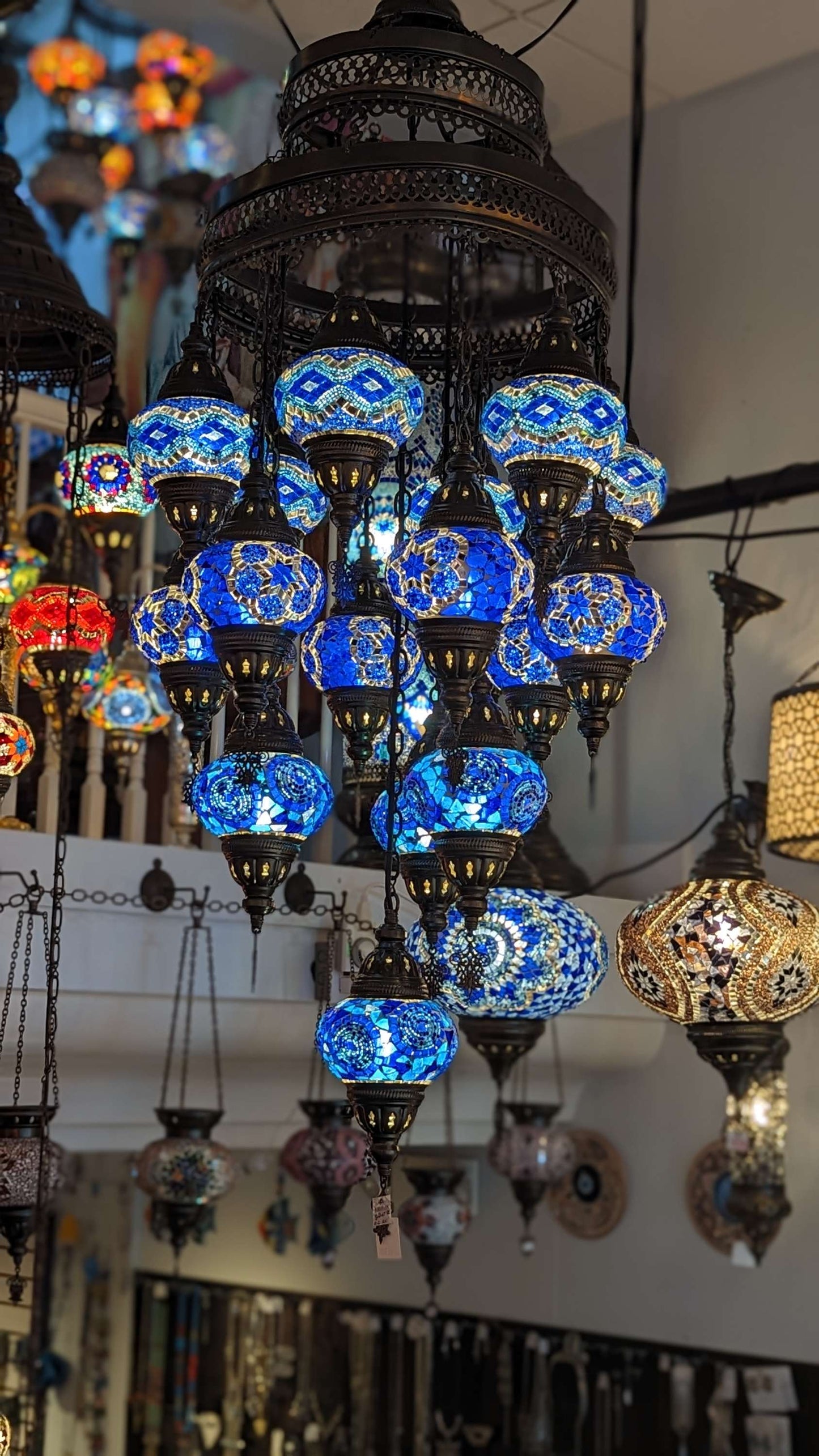 Mosaic Turkish Chandelier