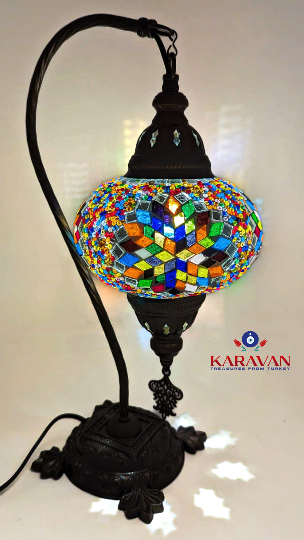 Turkish Floor Lamp Handmade Glass Mosaic