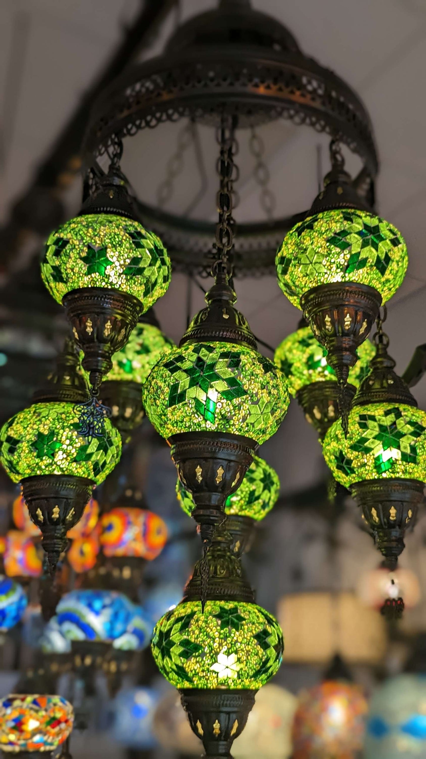 Mosaic Turkish Chandelier