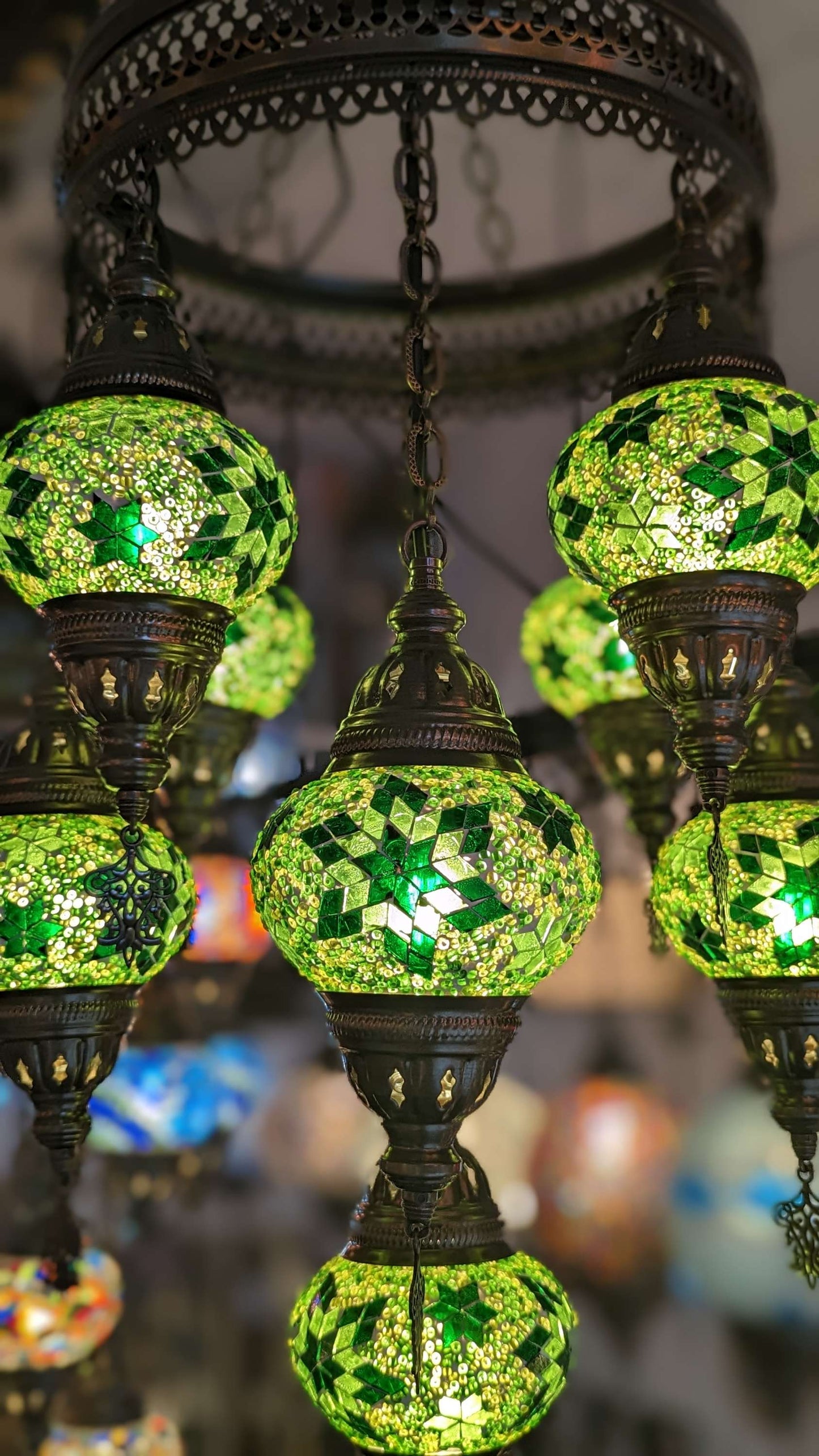 Mosaic Turkish Chandelier