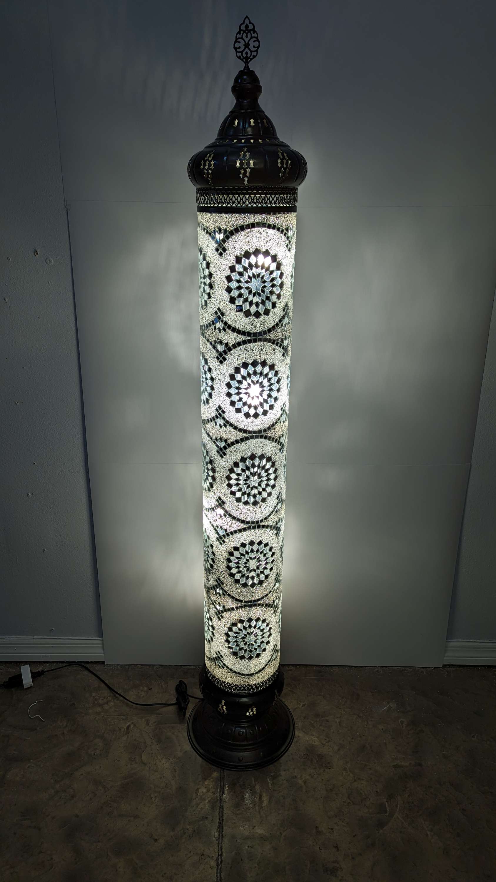Turkish Floor Lamp Handmade Glass Mosaic