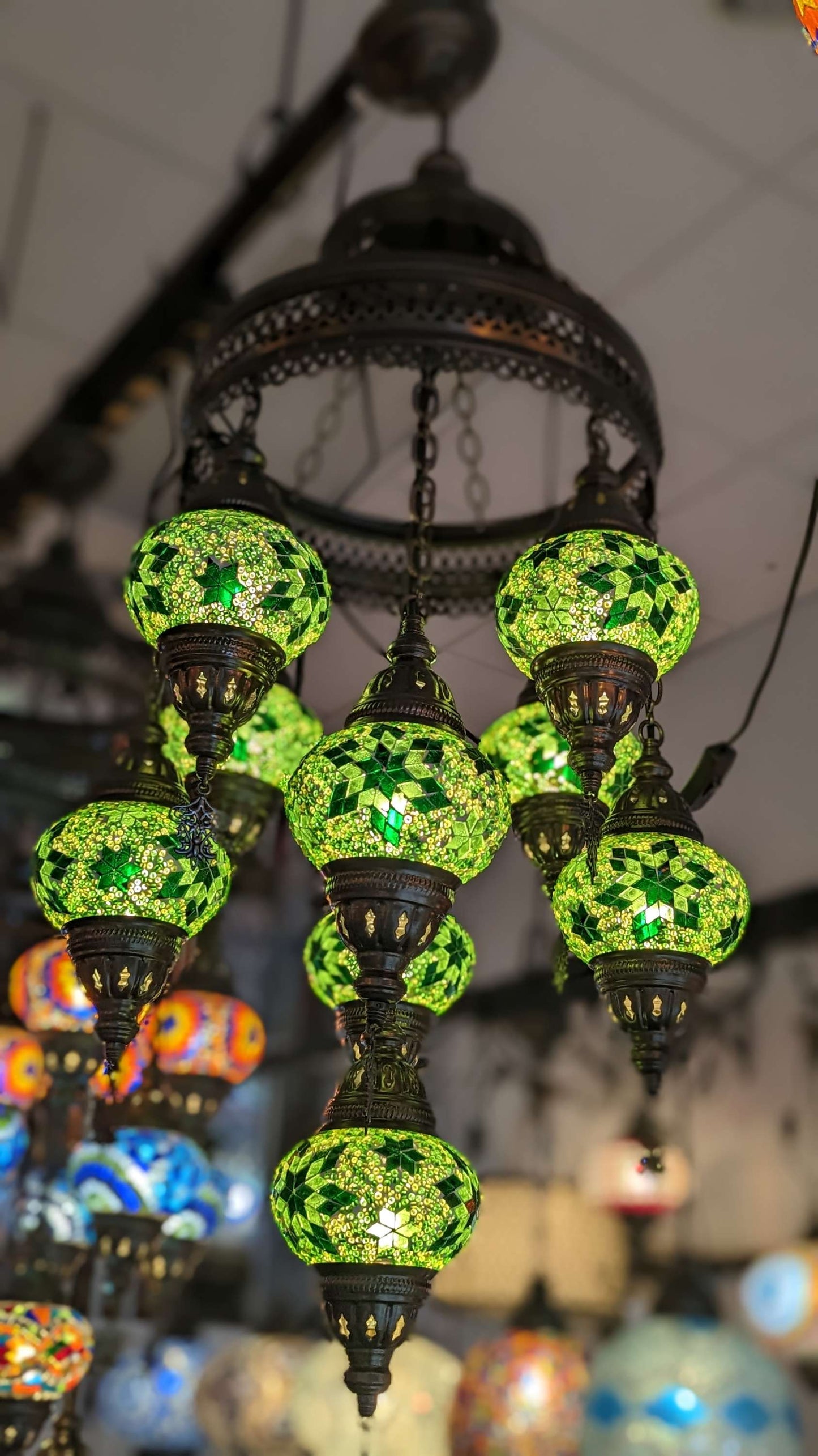 Mosaic Turkish Chandelier