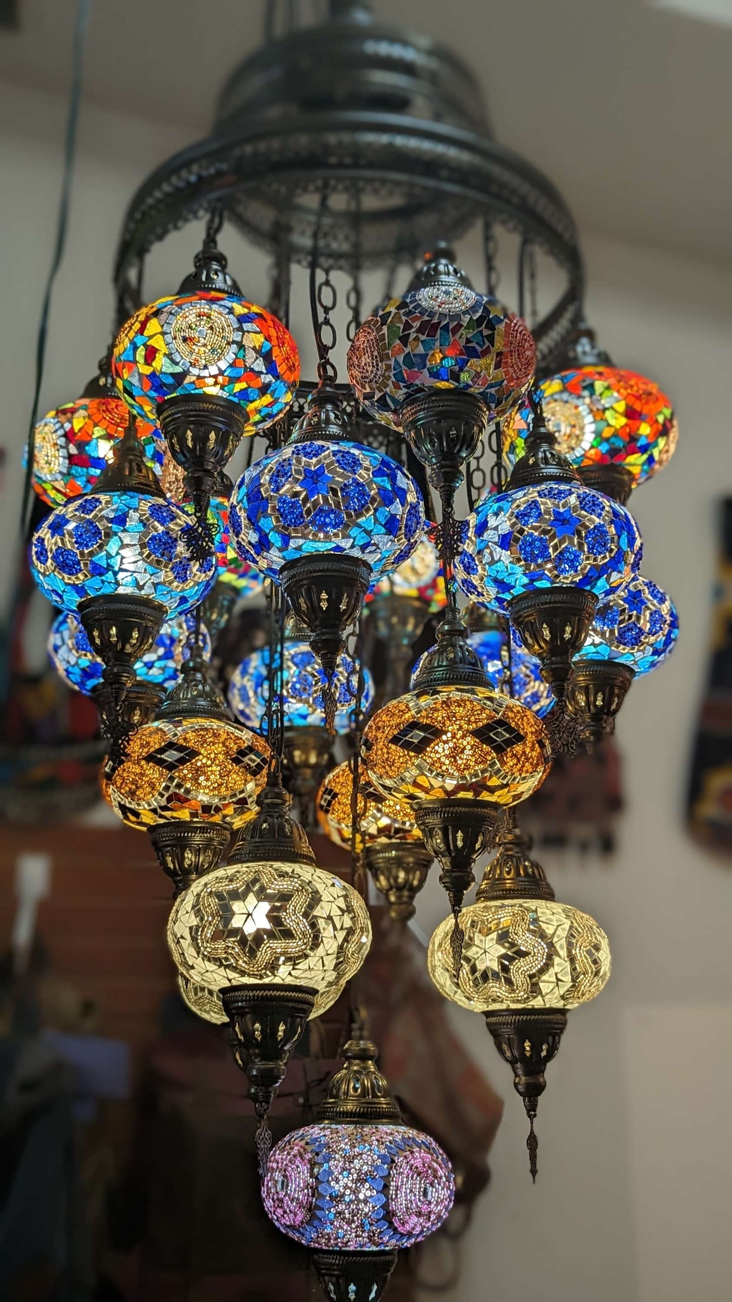 Mosaic Turkish Chandelier