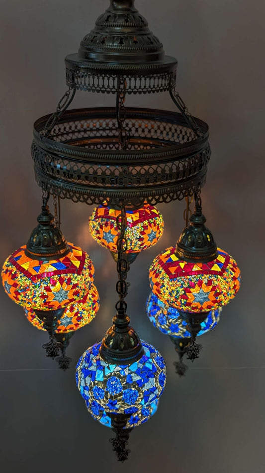 Mosaic Turkish Chandelier